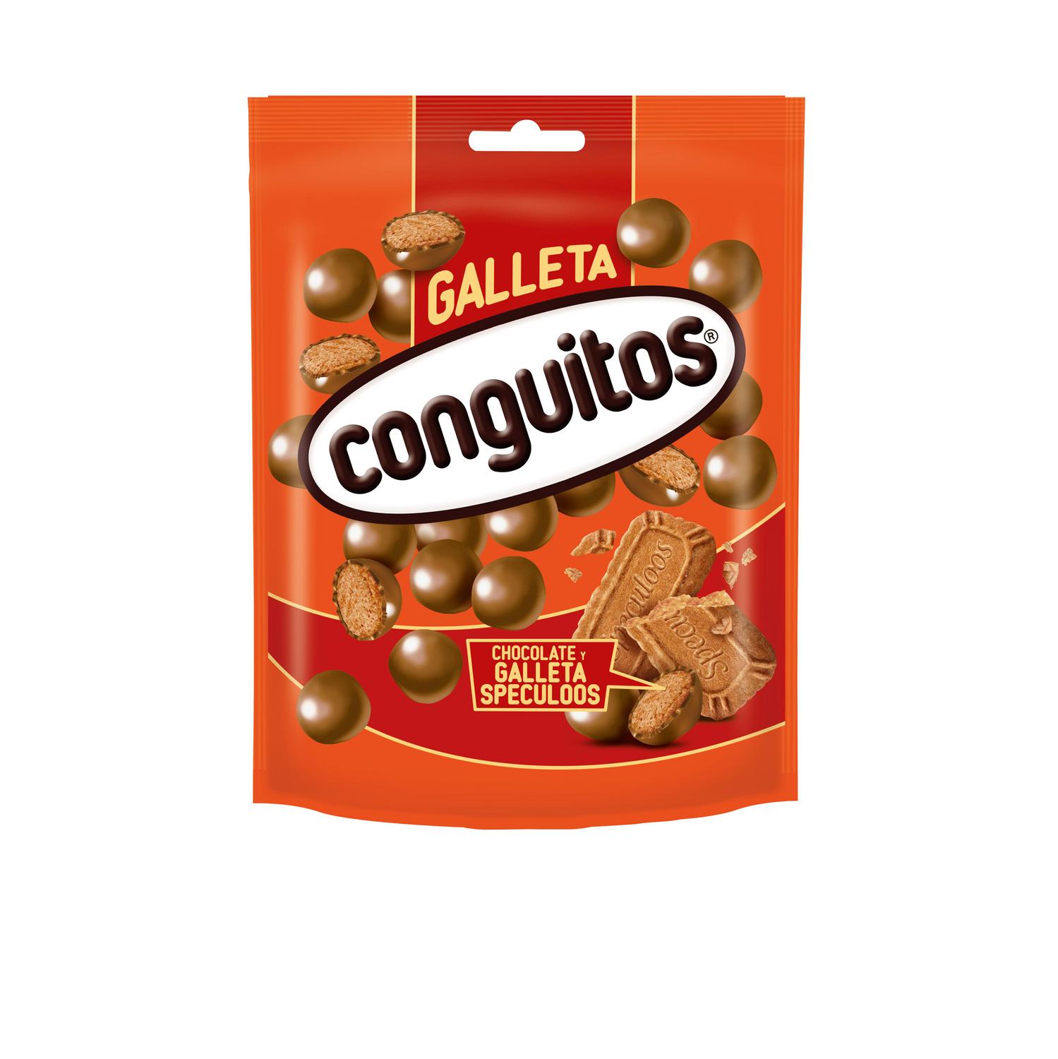 Bolas de galleta speculoos cubiertas de chocolate Conguitos doy pack 110 g.