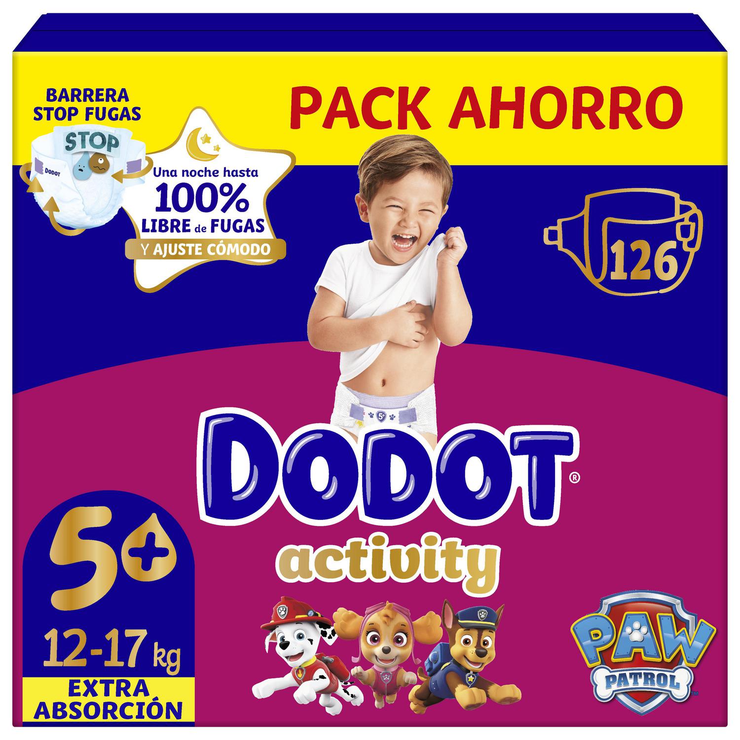 Pañales Dodot Activity T5 (12-17kg) 126 ud.