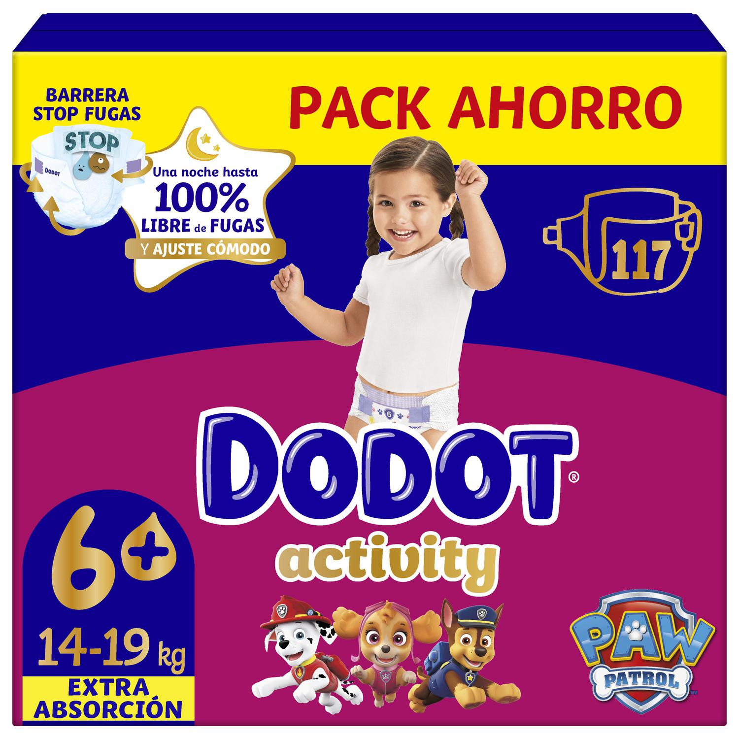 Pañales Dodot Activity T6 (14-19 kg) 117 ud.