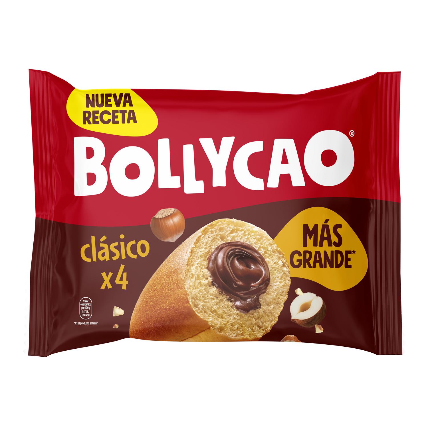 Bollo relleno de cacao Bollycao 4 ud.