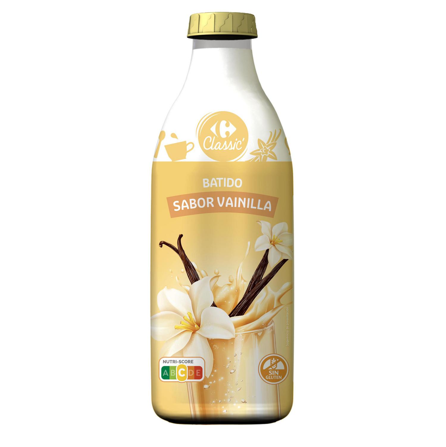 Batido de vainilla Carrefour Clasicc sin gluten 1 l.