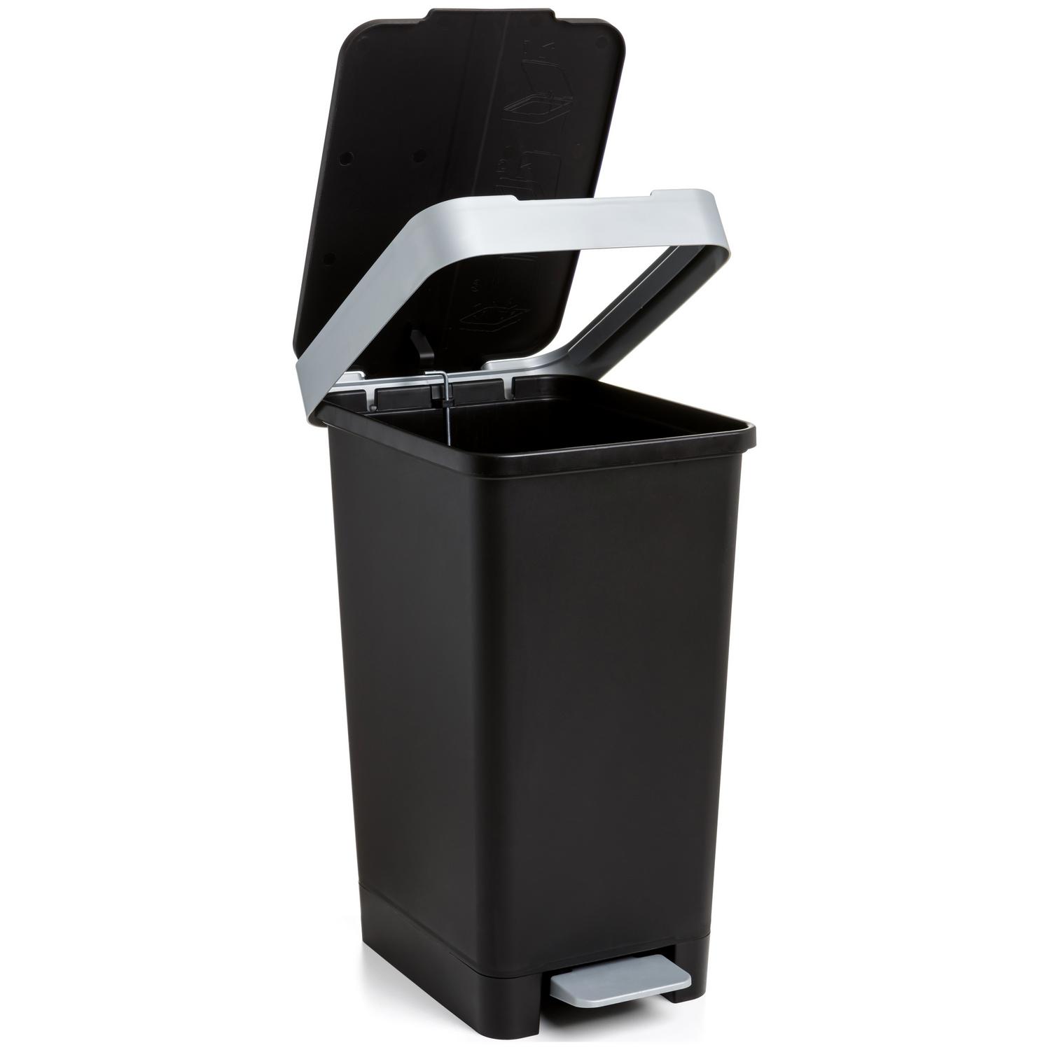 Cubo de Basura con Pedal Smart 25L - Negro
