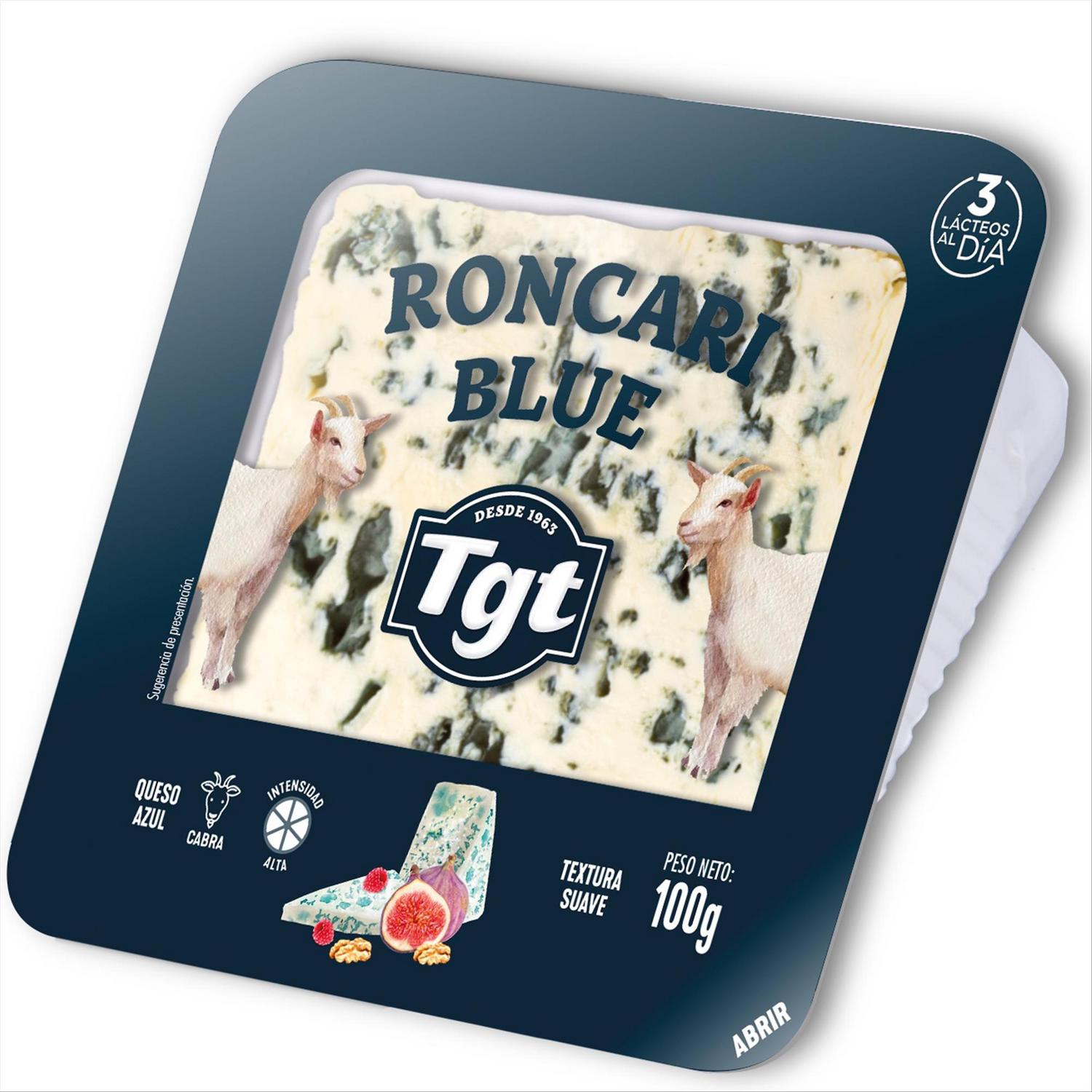 Queso azul de cabra en cuña Ronkari Blue TGT 100 g.
