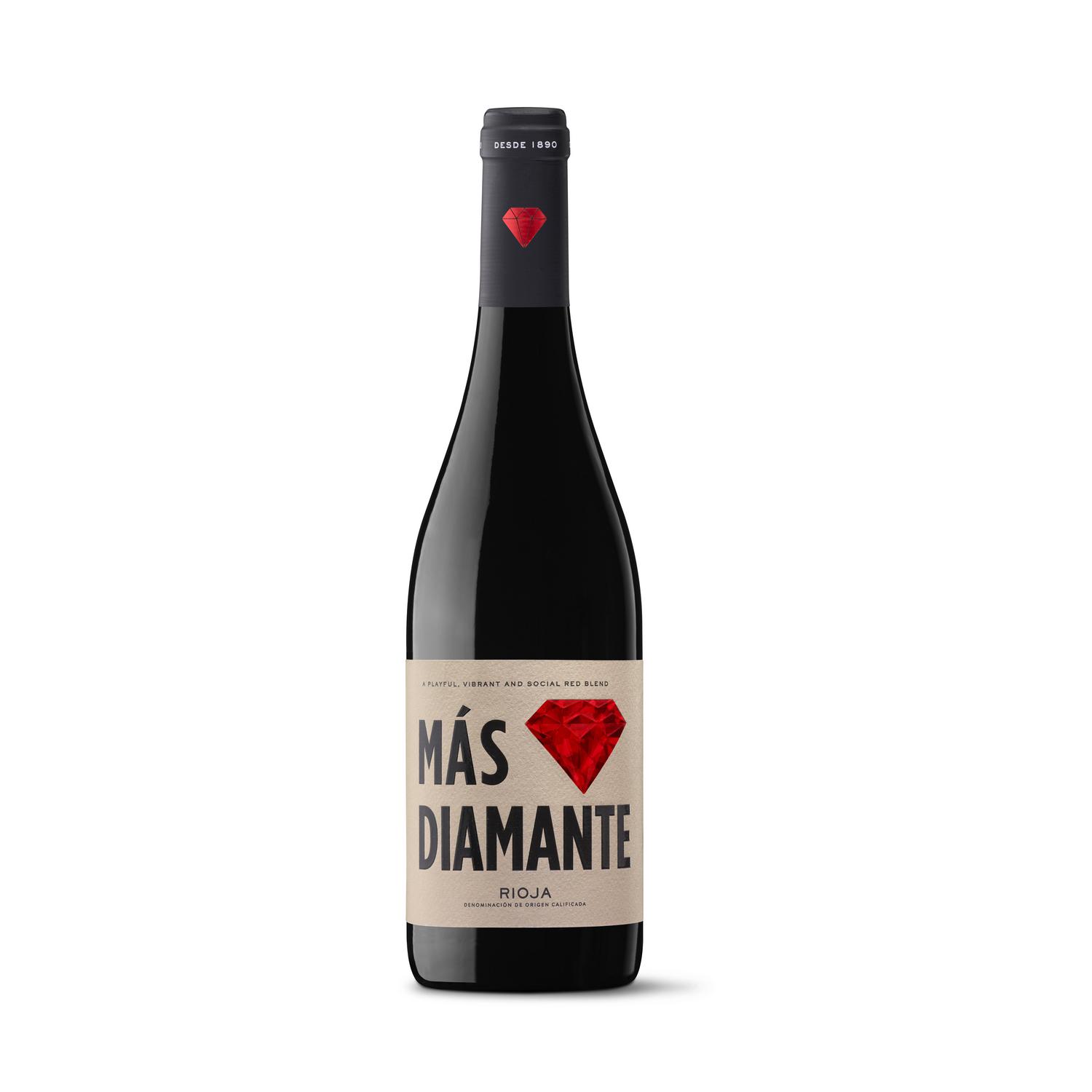 Vino tinto joven Más Diamante D.O.Ca. Rioja 75 cl.