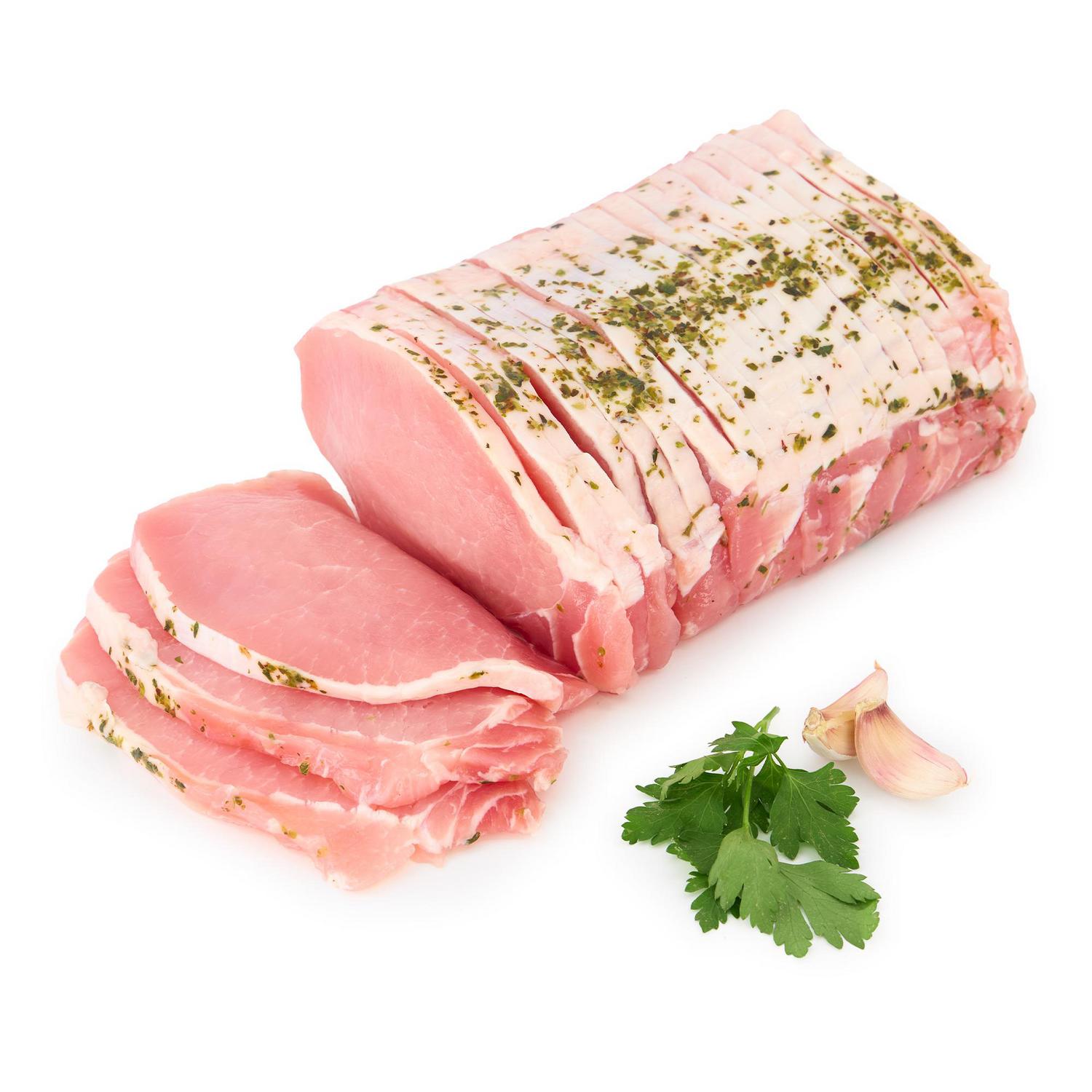 Lomo de cerdo adobado al ajillo en filetes XXL El Mercado 1,5 kg aprox