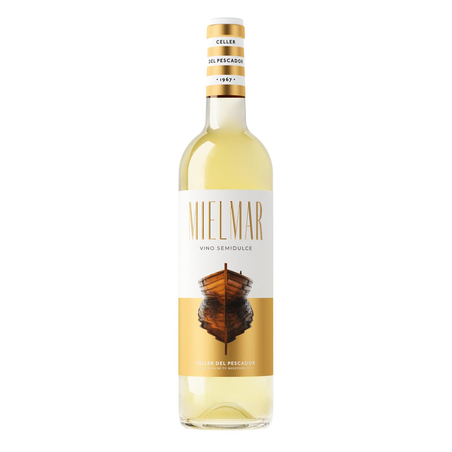 Vino blanco semidulce barrica macabeo Mielmar D.O. Cataluá 75 cl.