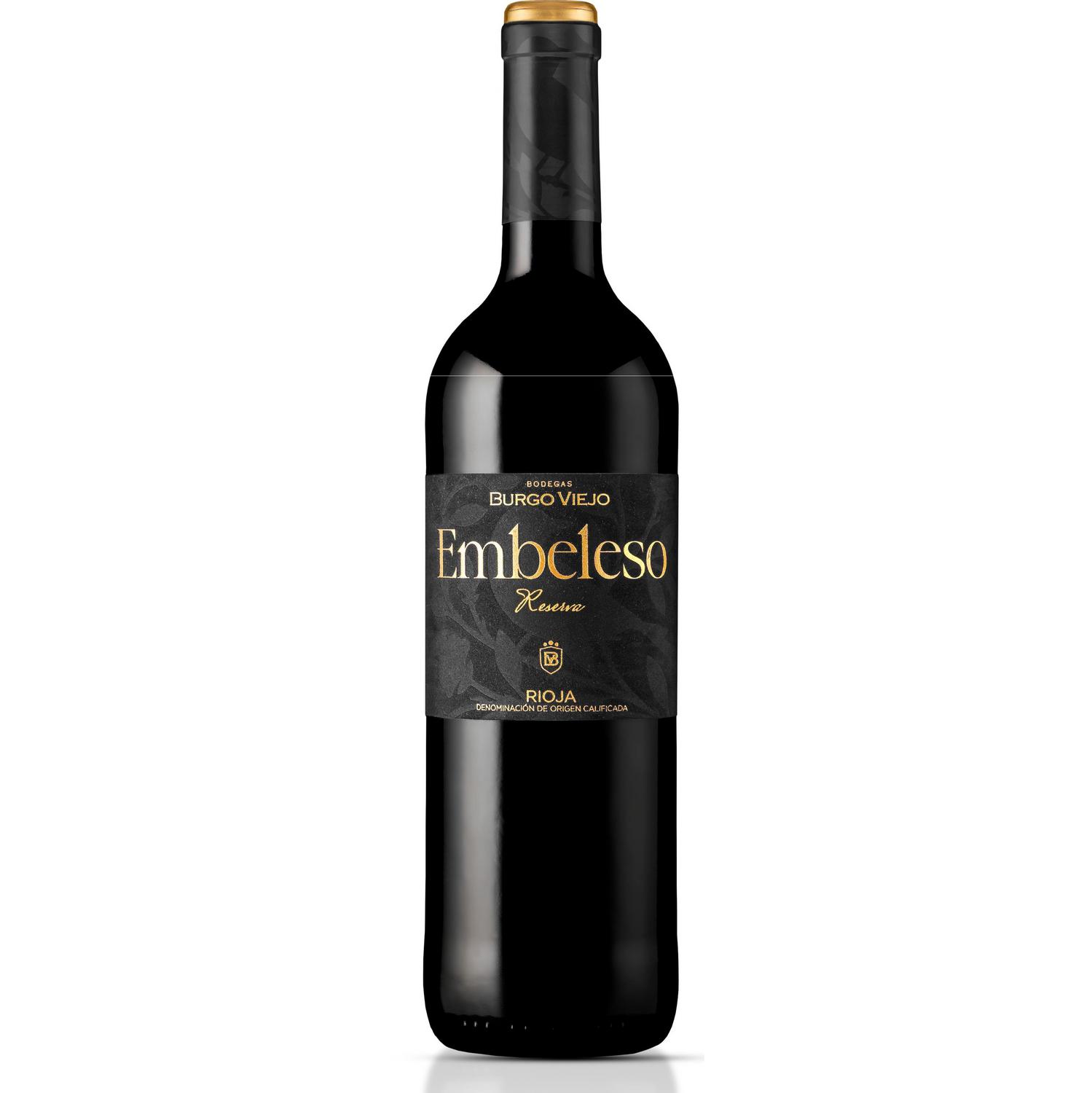 Vino tinto reserva Embeleso D.O.Ca. Rioja 75 cl.