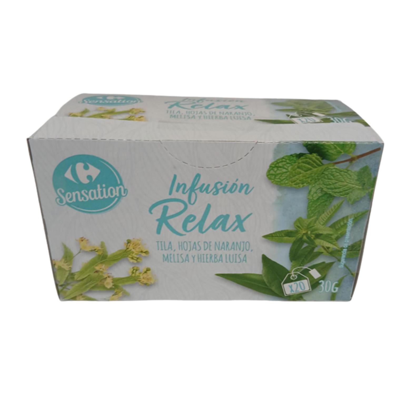 Infusión relax en bolsitas Carrefour Sensation 20 ud.