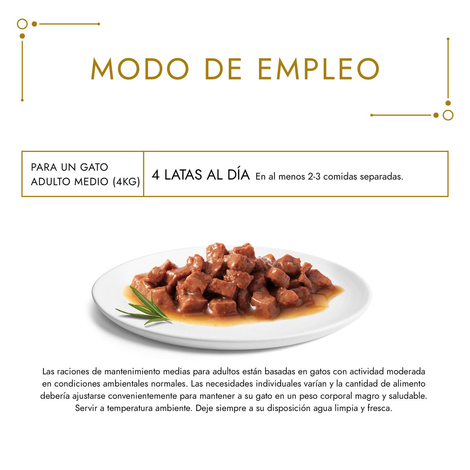 Comida húmeda surtido de carne en salsa para gato adulto Purina Gourmet Gold 12x85 g