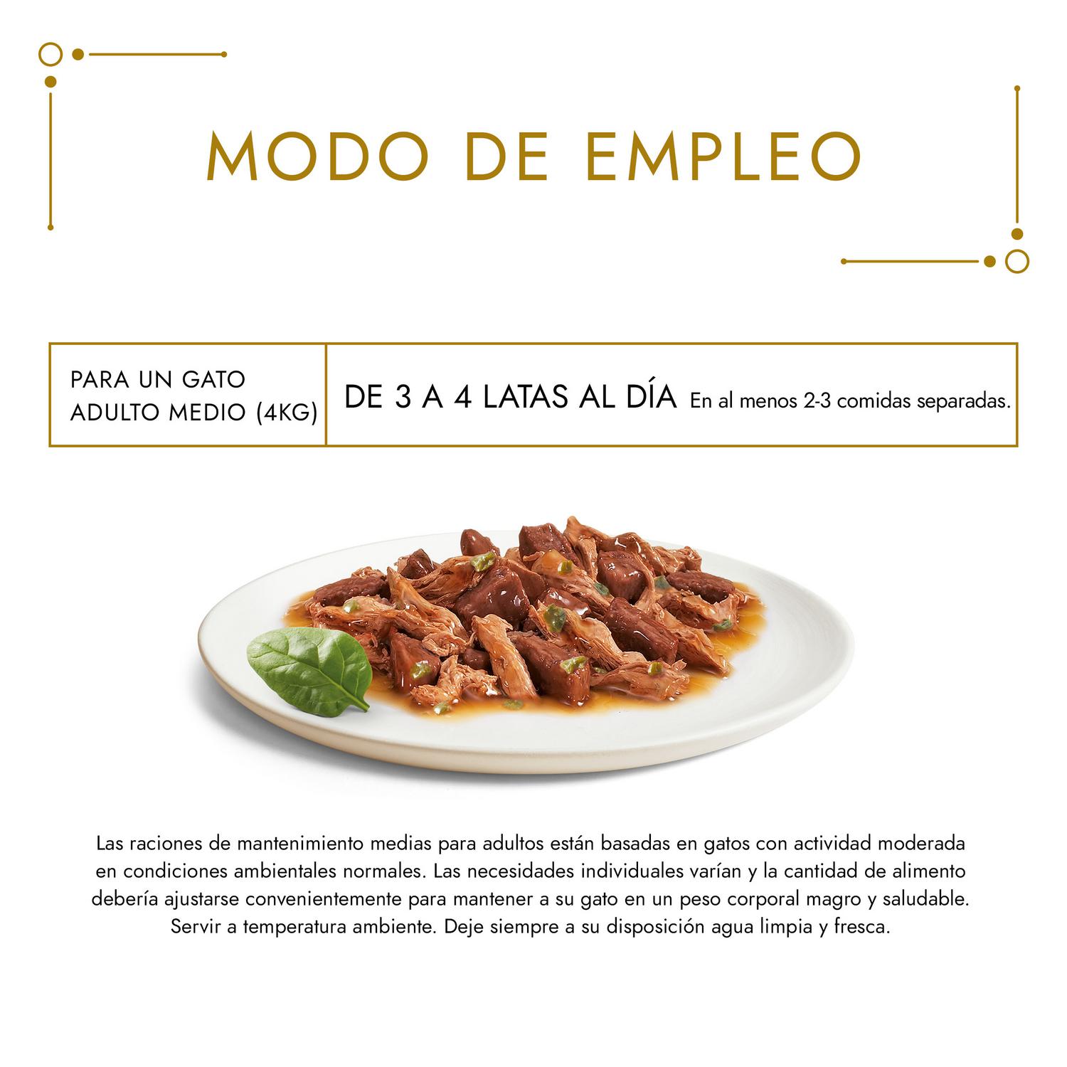 Comida húmeda surtido de carnes para gato adulto Purina Gourmet Gold Doble Placer 12x85 g
