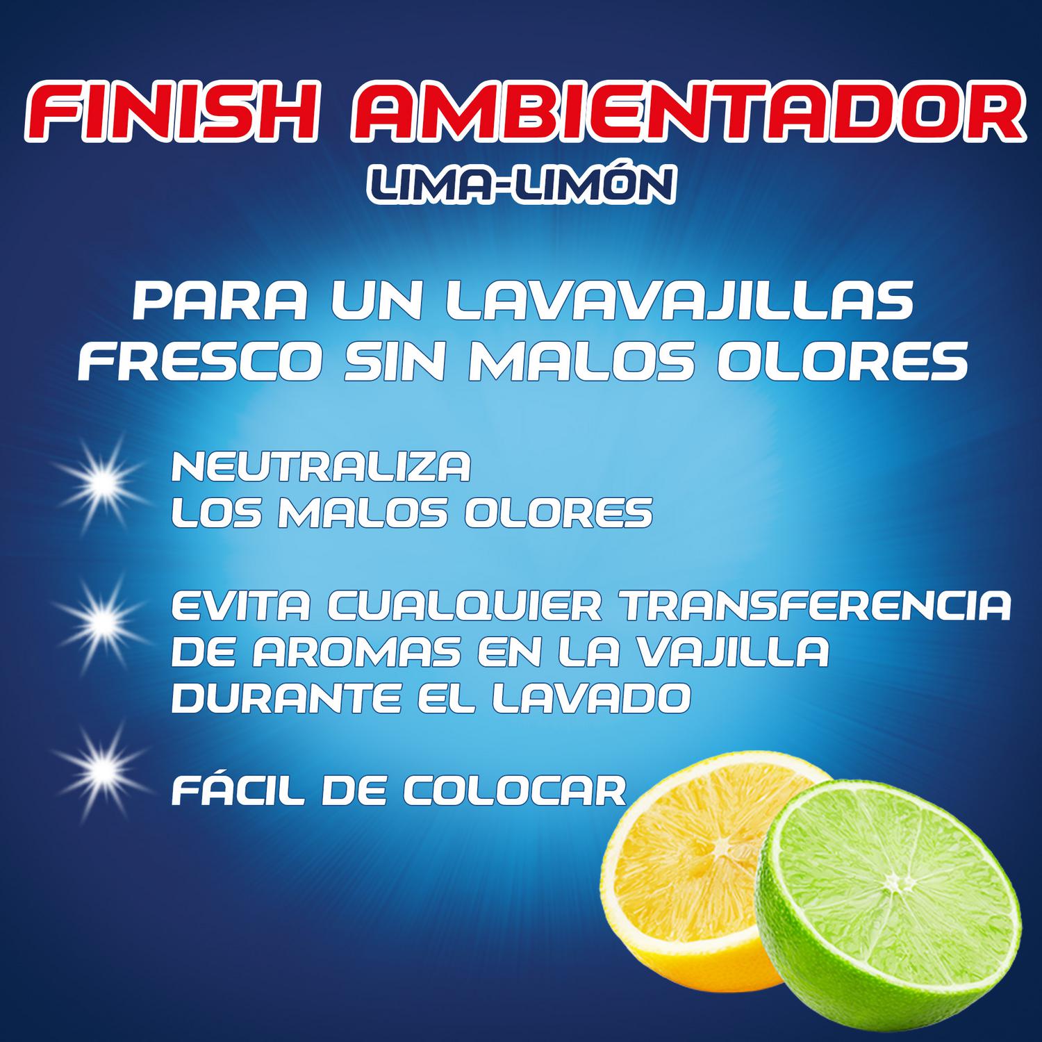 Ambientador para lavavajillas aroma limón Finish 1 ud.