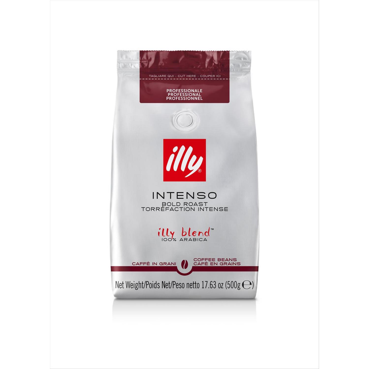 Café grano tueste intenso Illy 500 g.