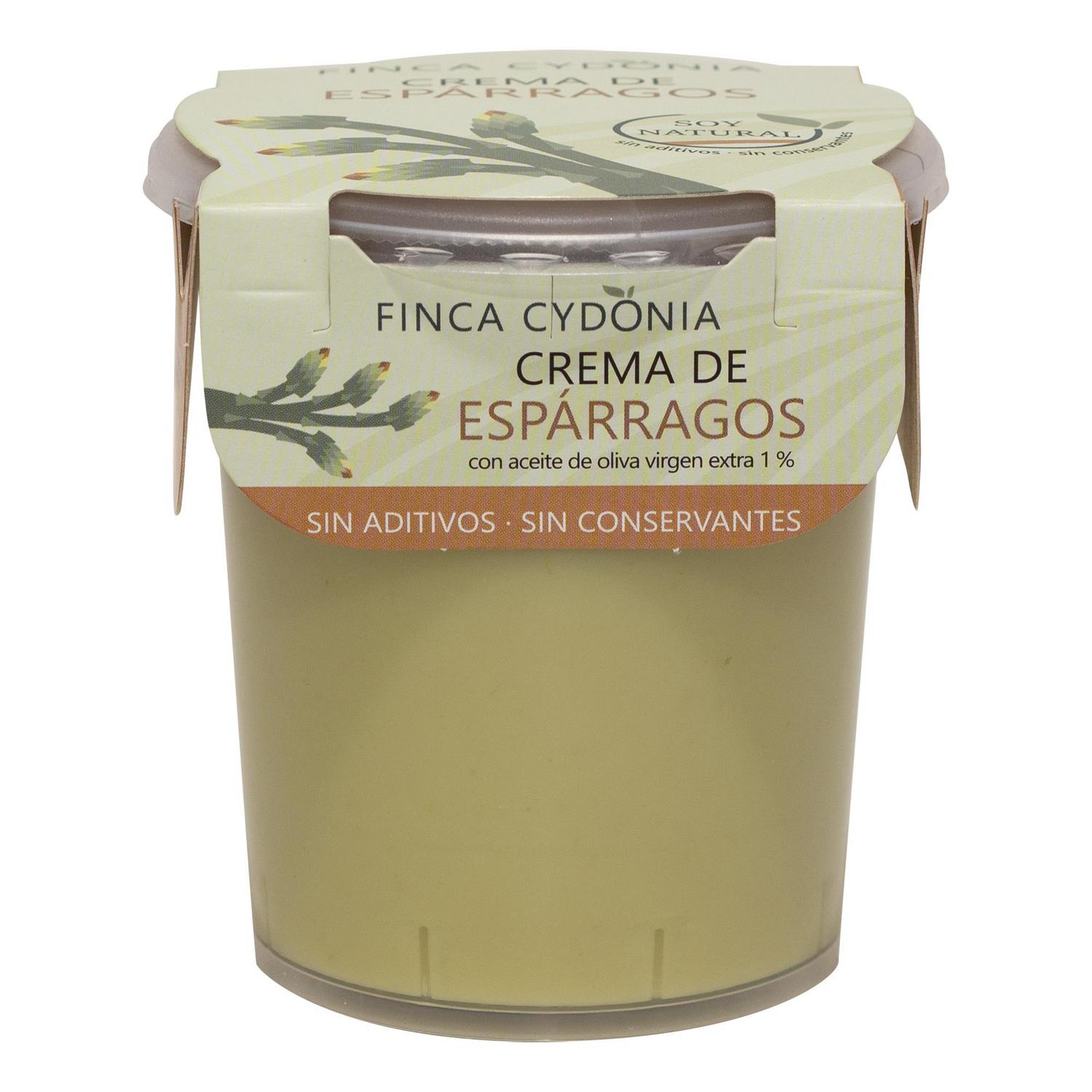 Crema de espárragos Finca Cydonia sin gluten y sin lactosa 350 g.
