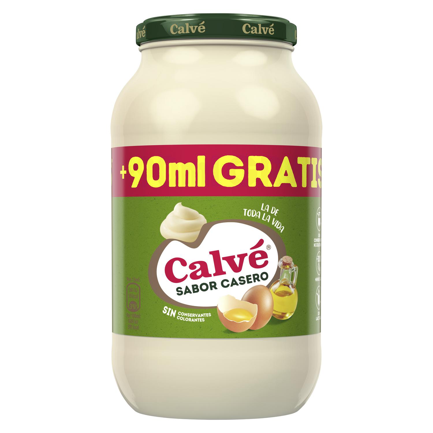 Mayonesa Calvé sin lactosa tarro 825 g.
