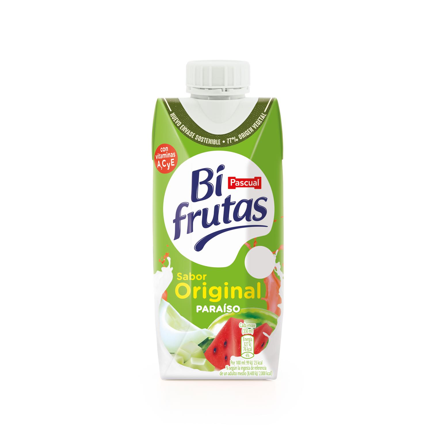 Zumo paraíso Original Bifrutas pack de 3 briks 330 ml.