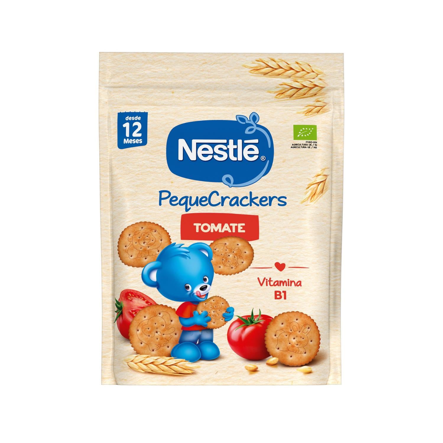 Crackers de tomate desde 12 meses ecológico Nestlé 100 g.