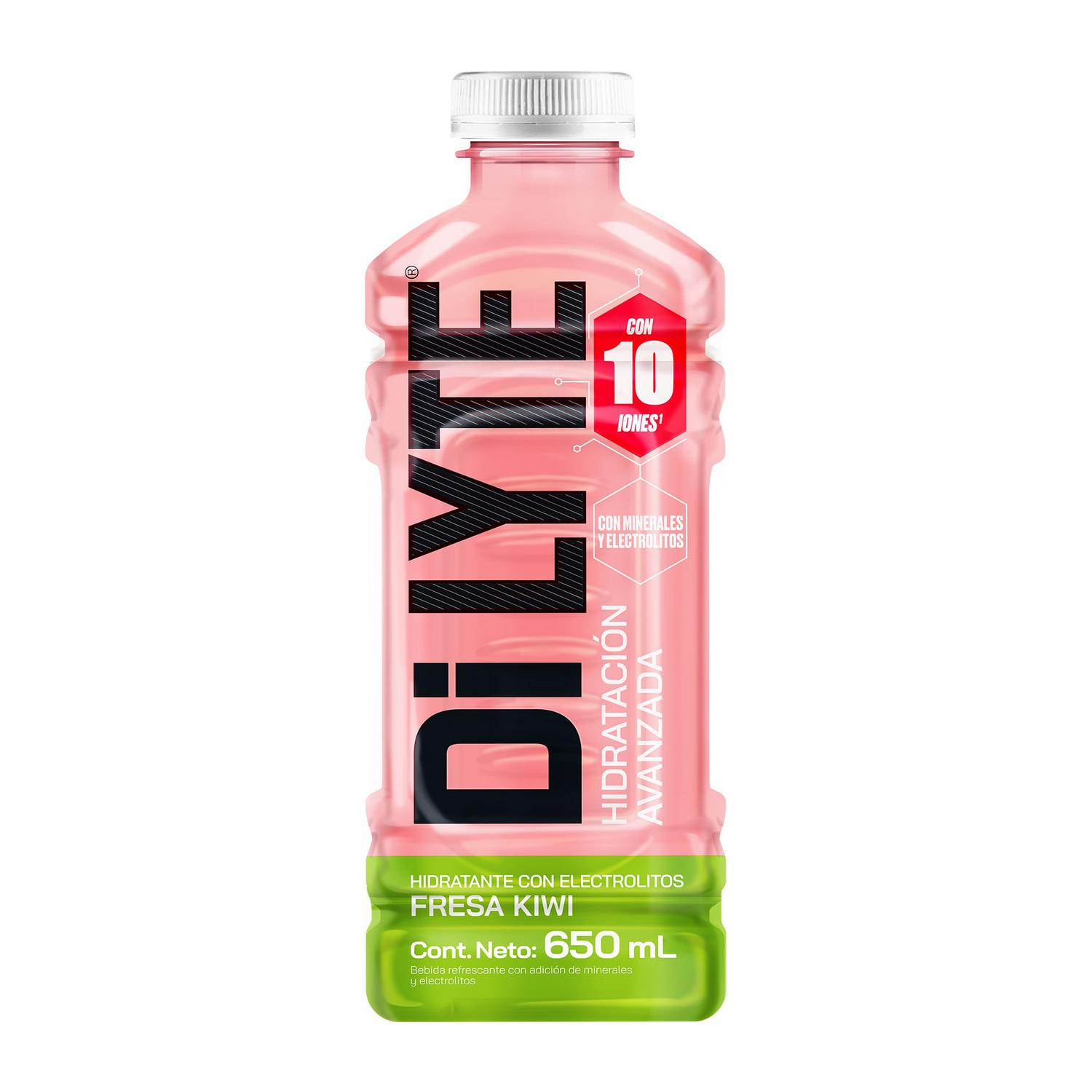 Dilyte bebida isotónica hidrante con electrolitos sabor fresa-kiwi botella 65 cl.