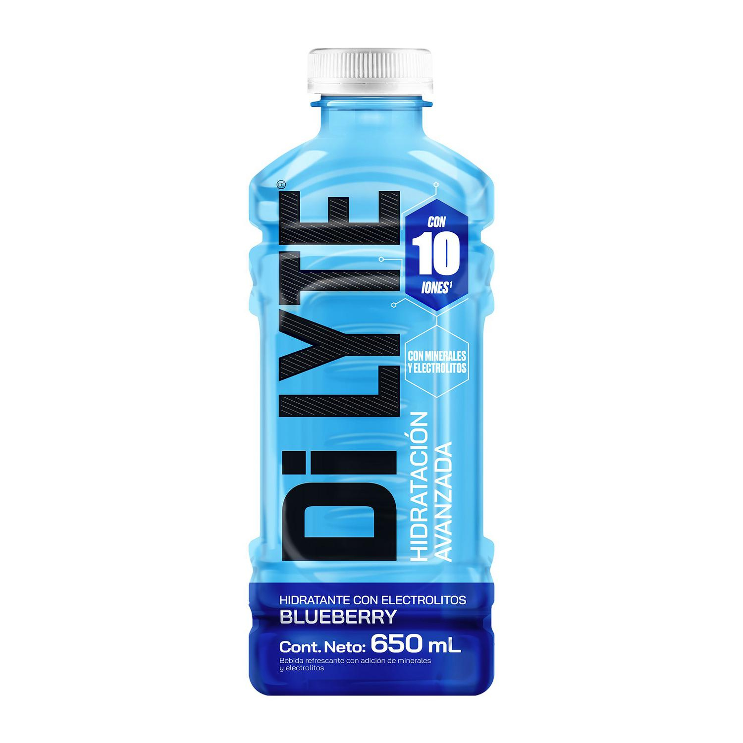 Dilyte bebida isotónica hidrante con electrolitos sabor blueberry botella 65 cl.