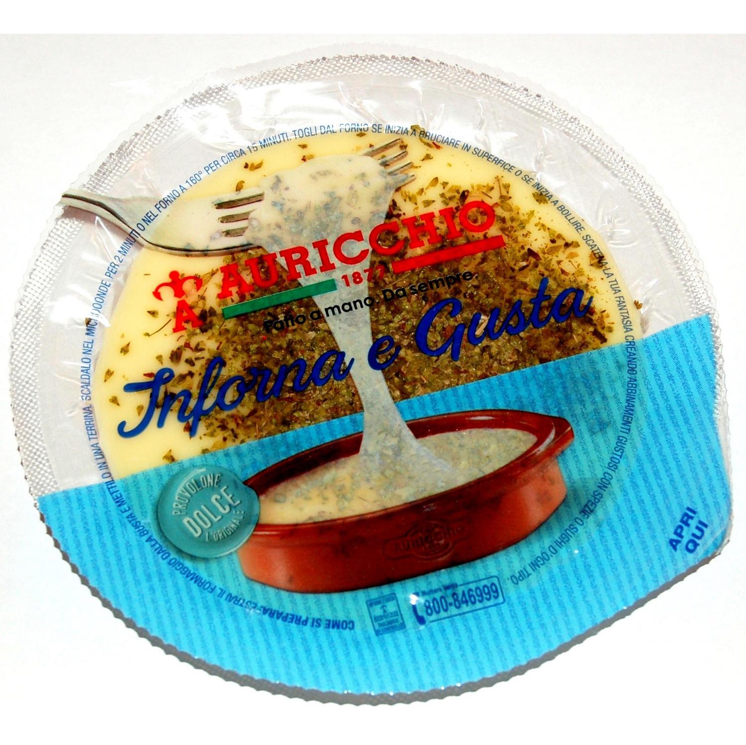 Queso con orégano provolone Auricchio 150 g.