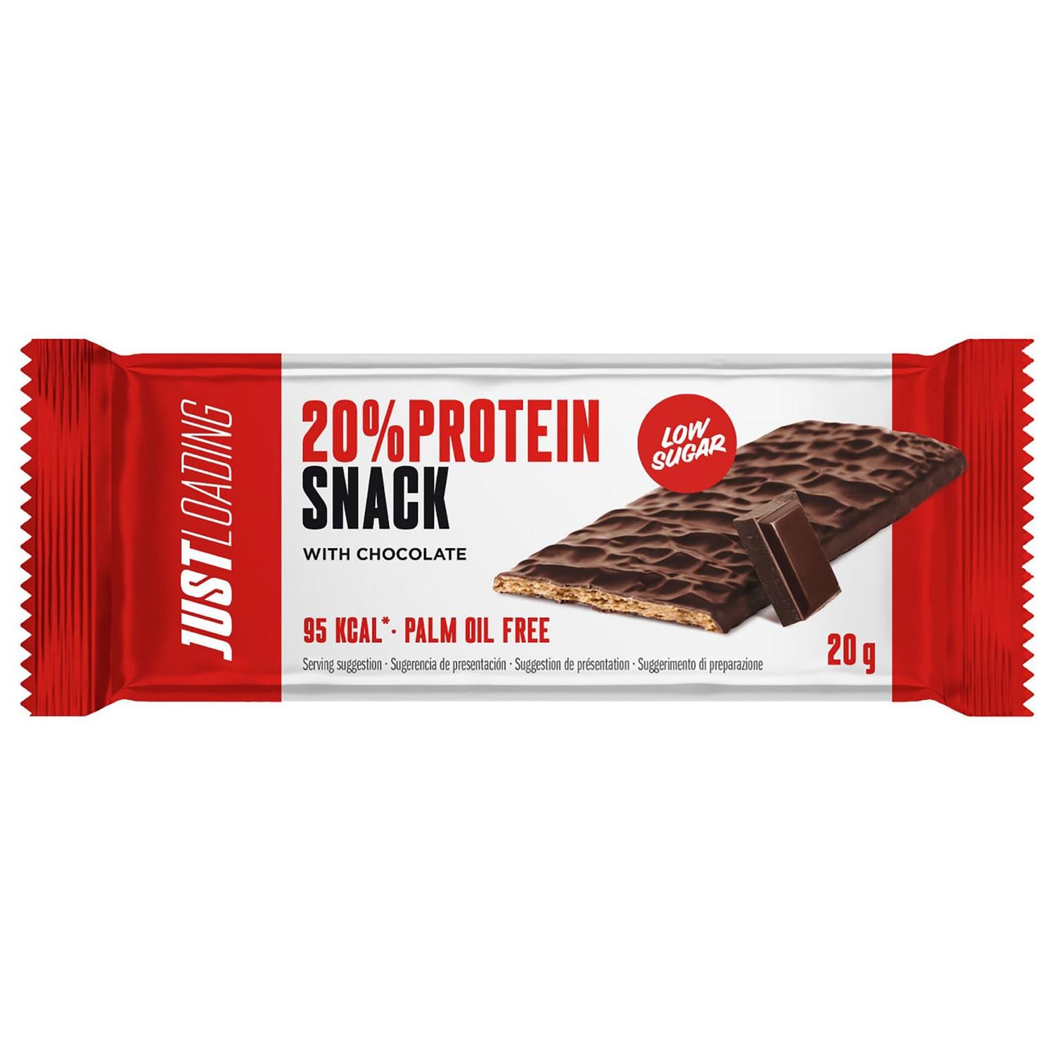 Load Snack Snack de chocolate alto en proteínas Just Loading 20 g. en ...