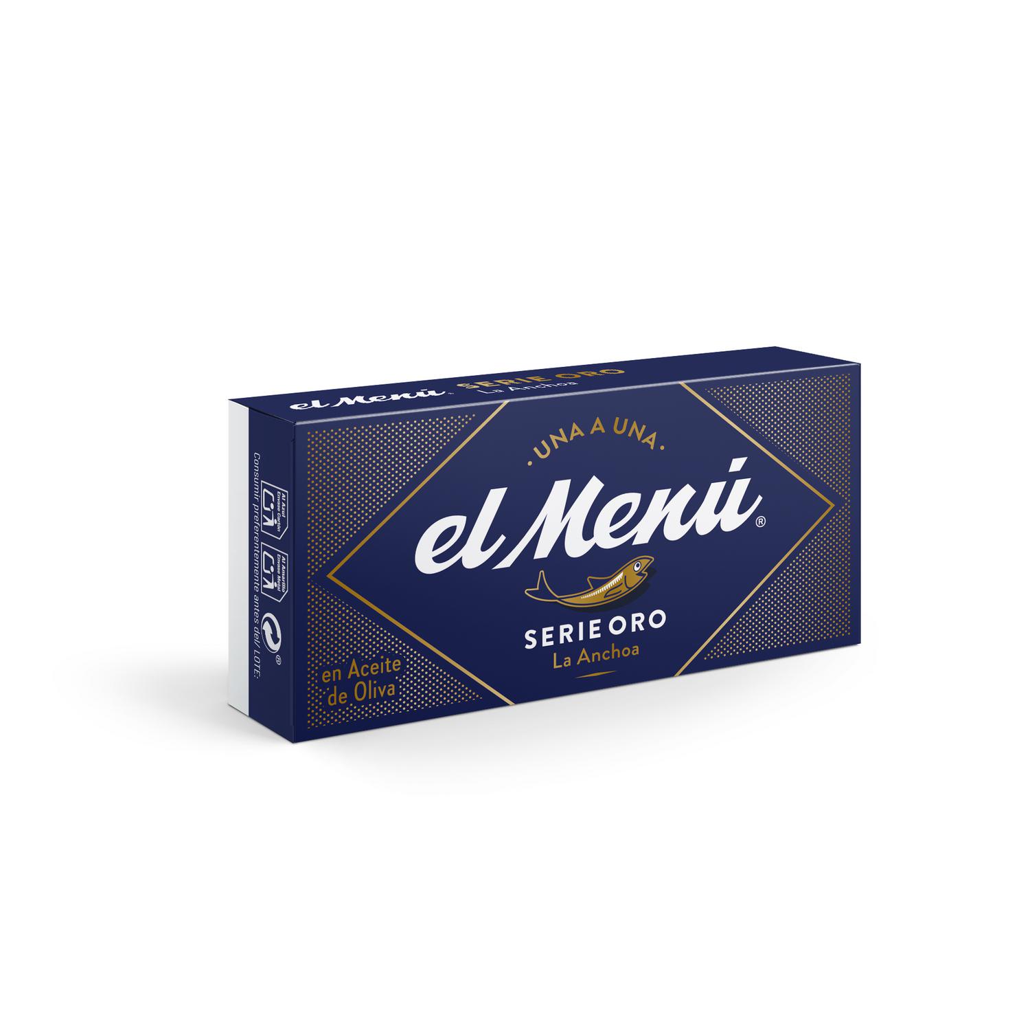 Filetes de anchoa del Cantábrico en aceite de oliva El Menú 62 g.