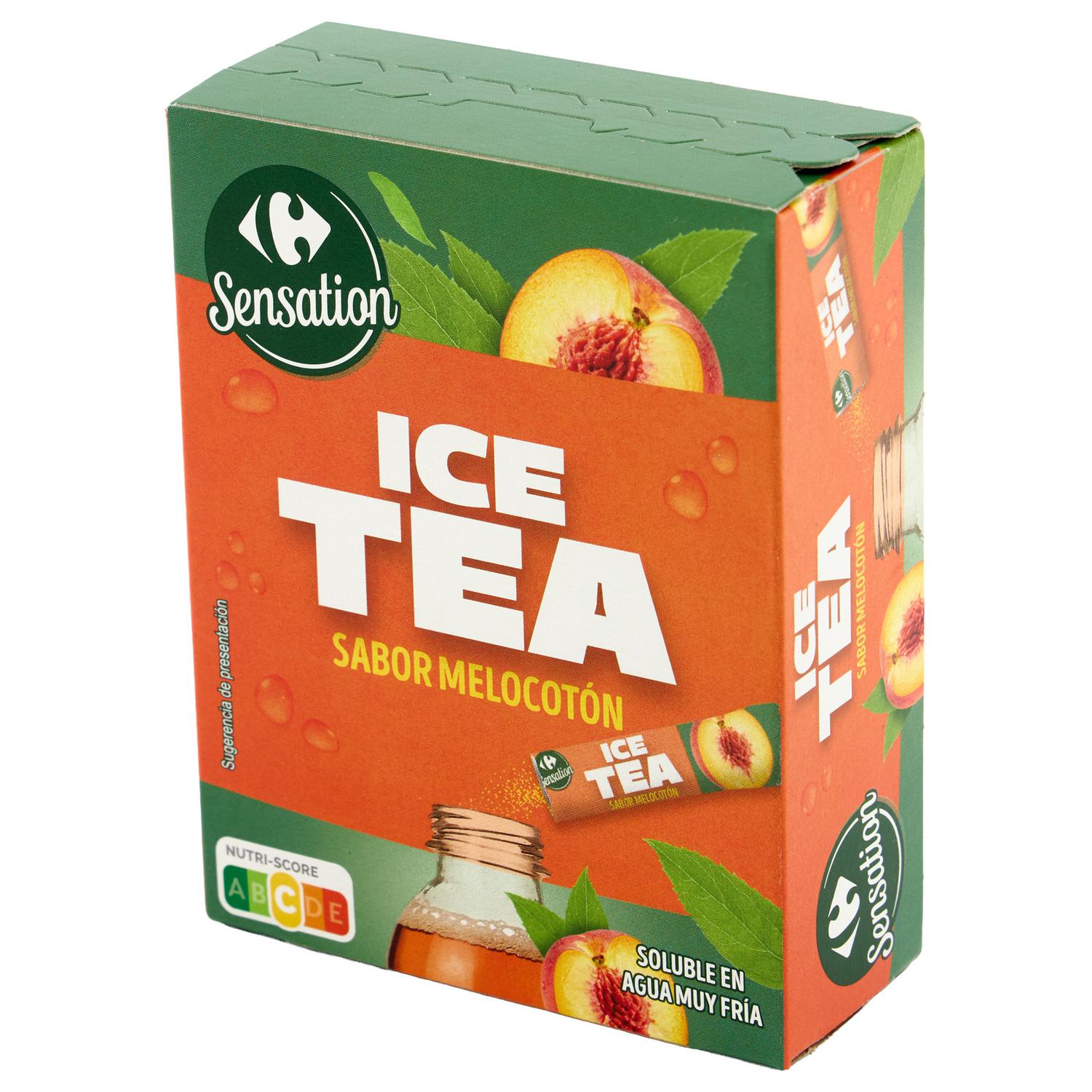Té de melocotón en sticks Carrefour Sensation 12 ud.
