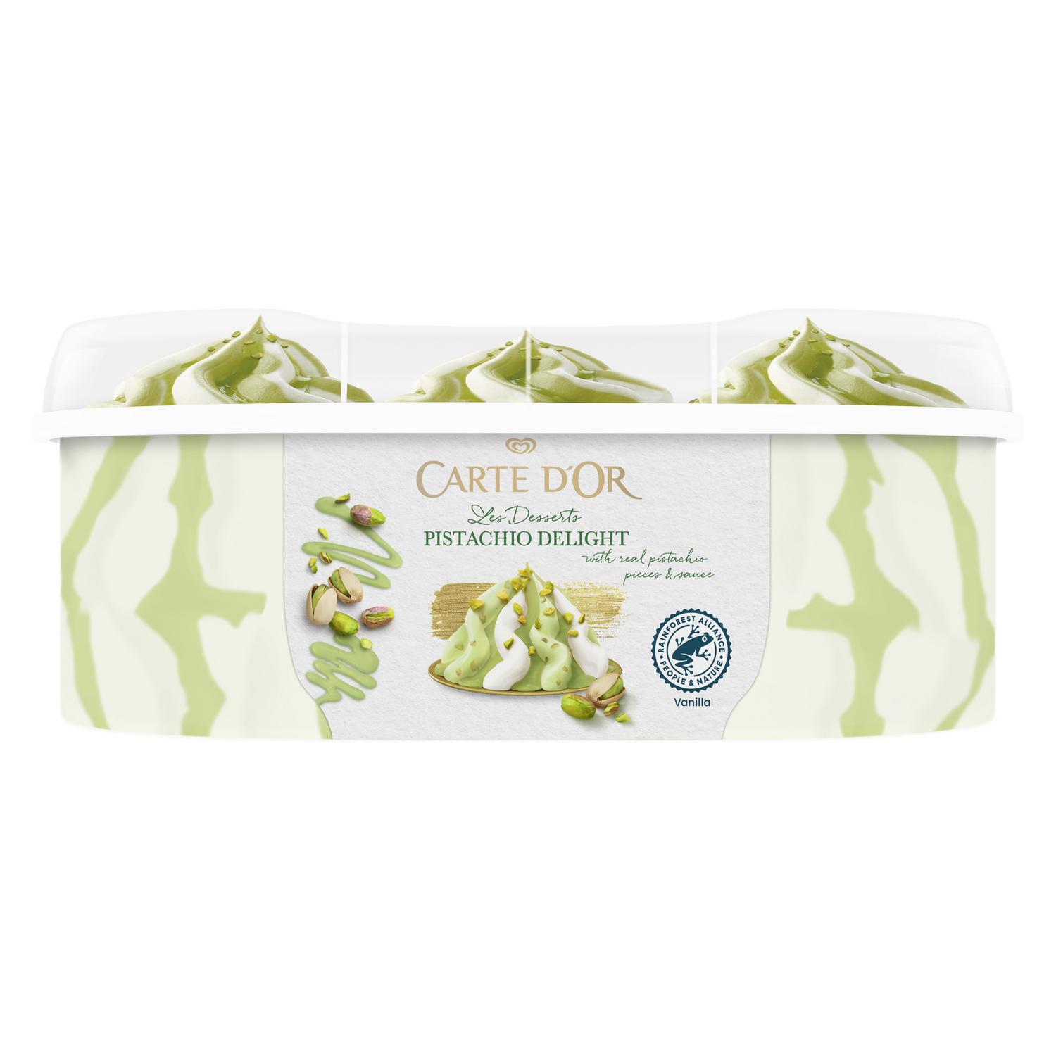 Helado de pistacho Carte D'Or 474,5 g.