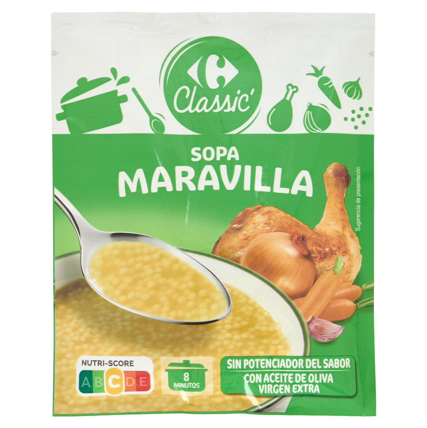 Sopa maravilla Classic Carrefour 90 g.