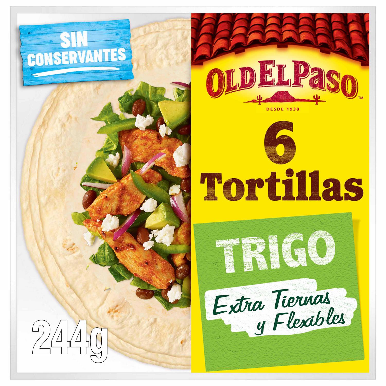 Tortillas de trigo Old El Paso 244 g.