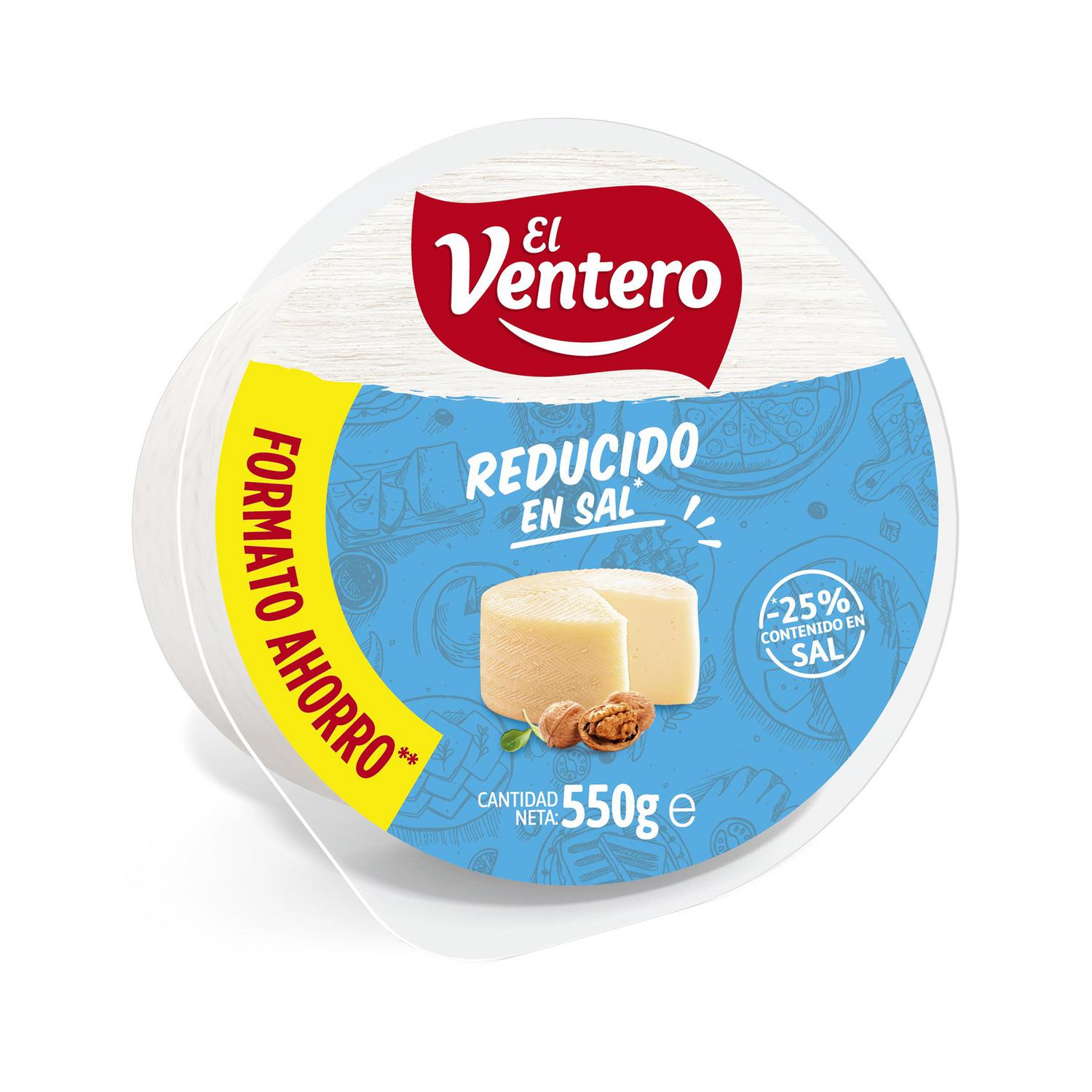 Queso de mezcla tierno bajo en sal El Ventero 550 g