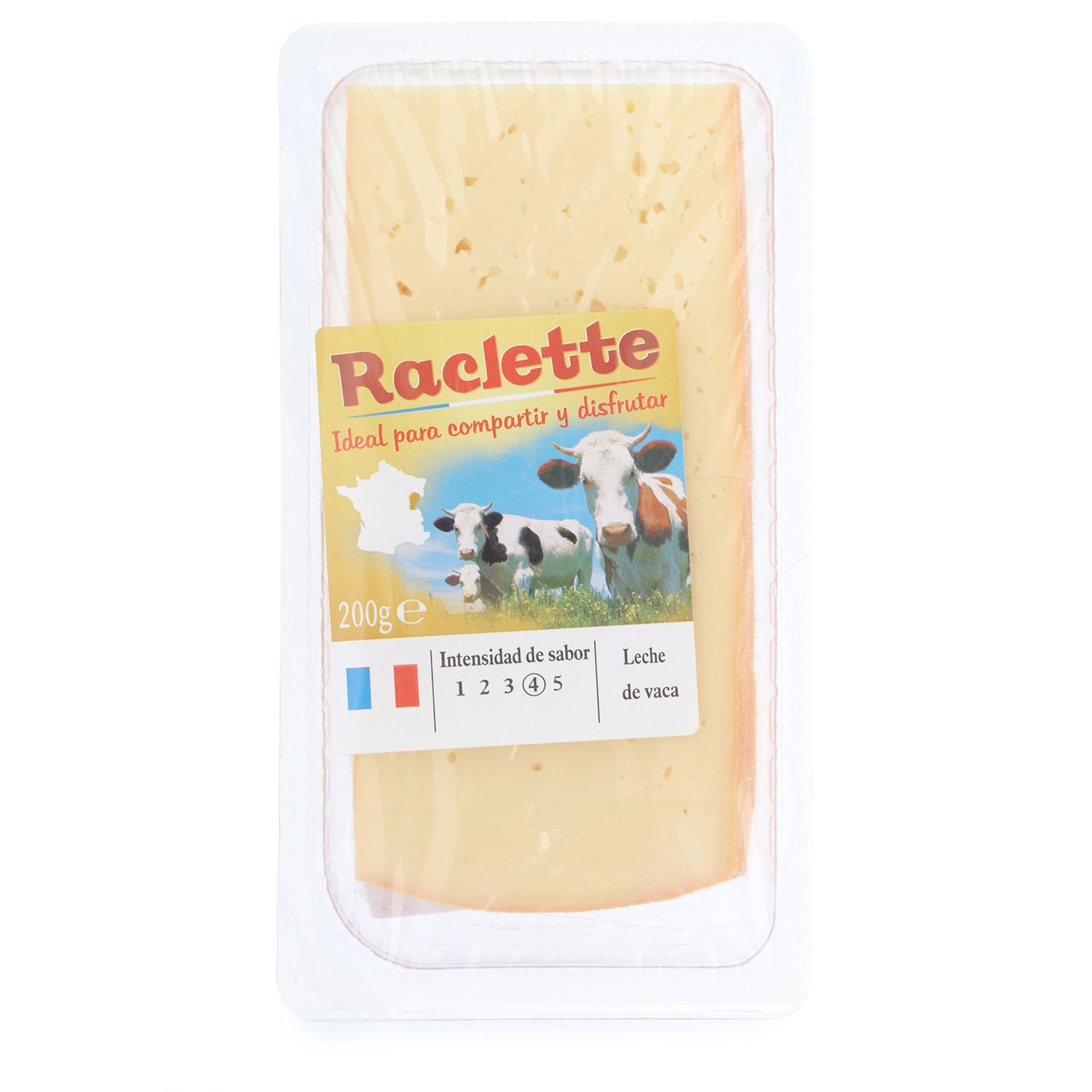 Queso raclette natural Francés loncheado Iberconseil 200 g
