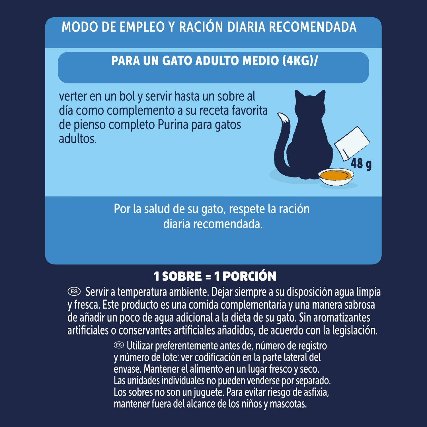 Sopa líquida selección carnes para gato Soup Time Purina Felix 6x48 g