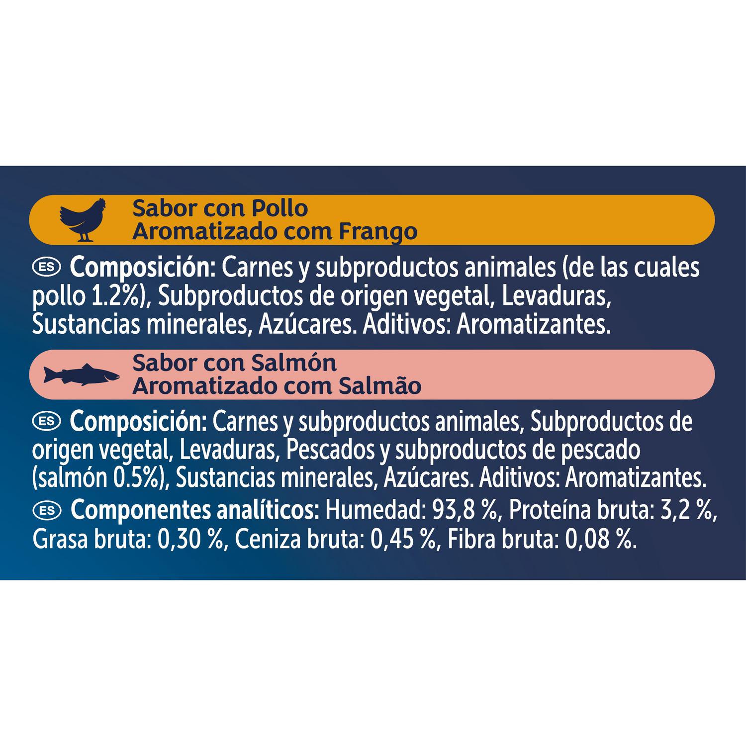 Sopa líquida sabor pollo y salmón para gato Soup Time Purina Felix 6x40 g