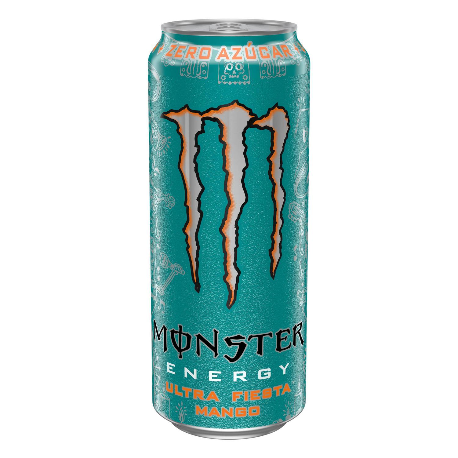 Monster Energy Bebida Energética ultra fiesta mango zero azúcar lata 50 cl.