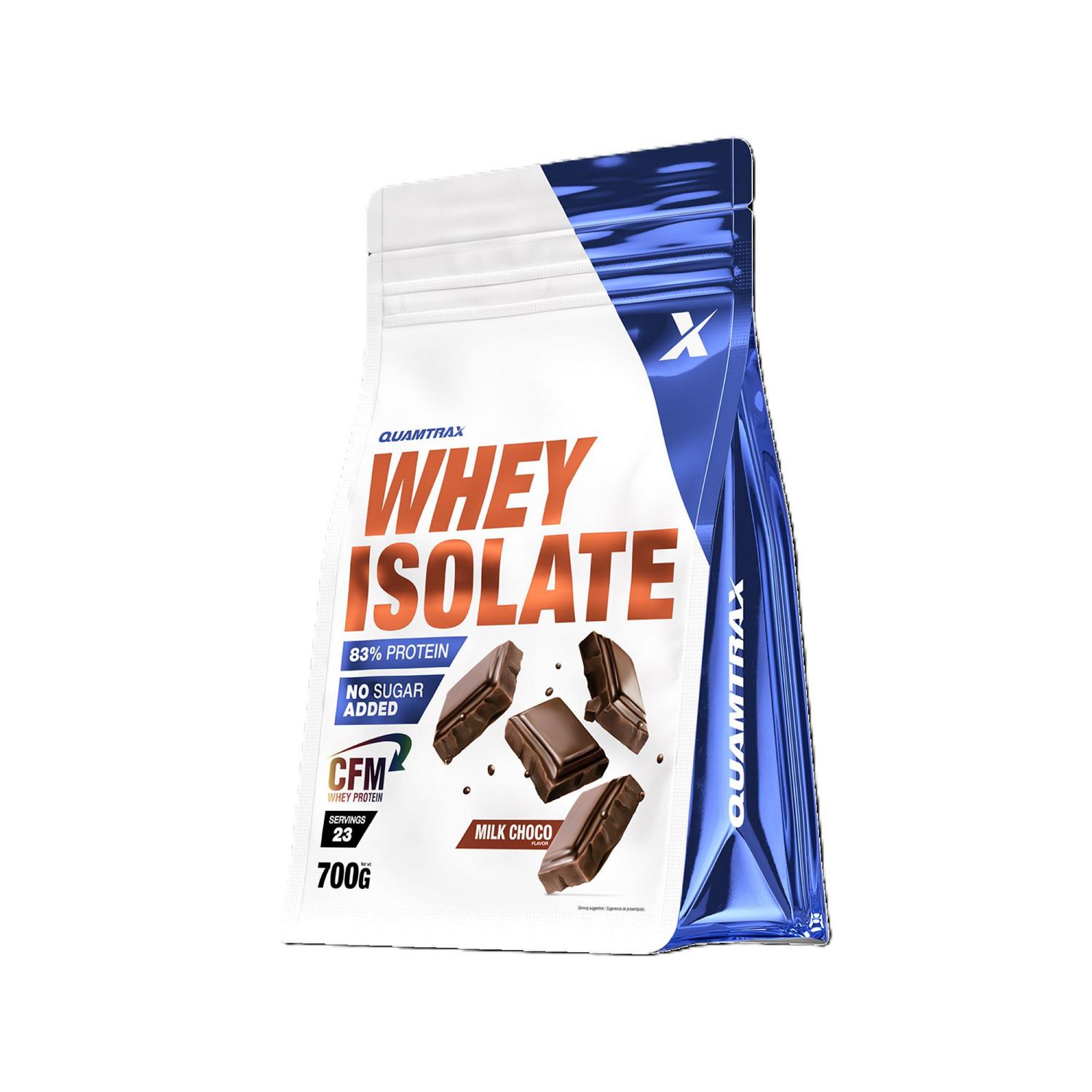 Whey Isolate sabor chocolate Quamtrax 700 g.