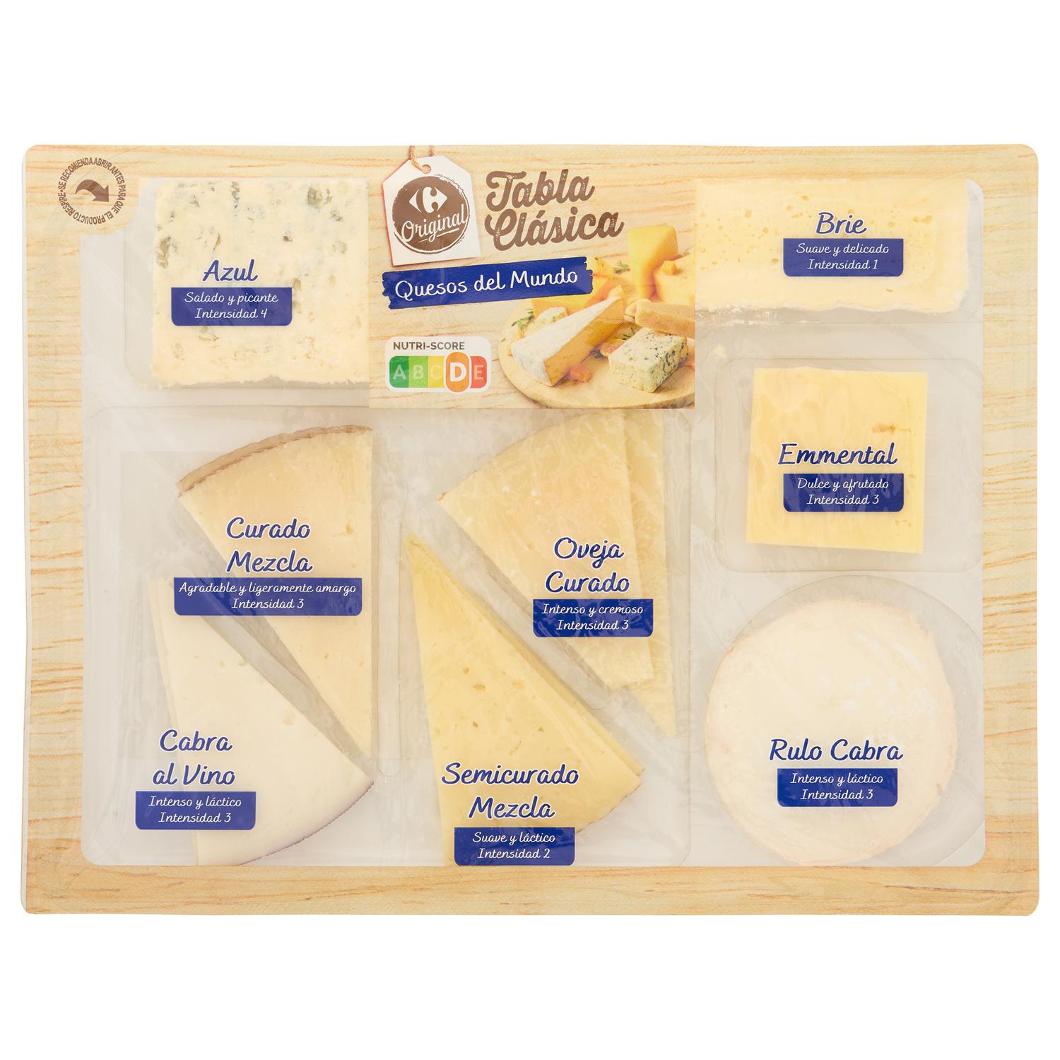 Tabla de quesos del mundo Carrefour 300 g