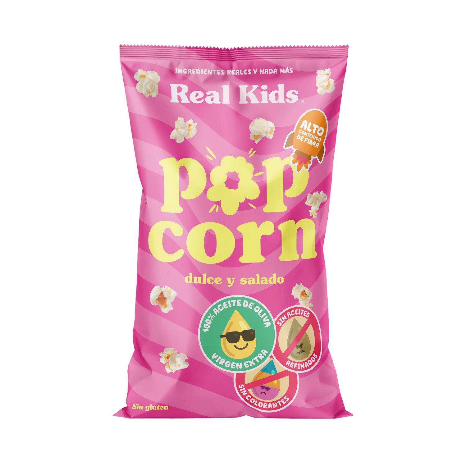 Palomitas dulces y saladas Real Kids sin gluten 50 g.