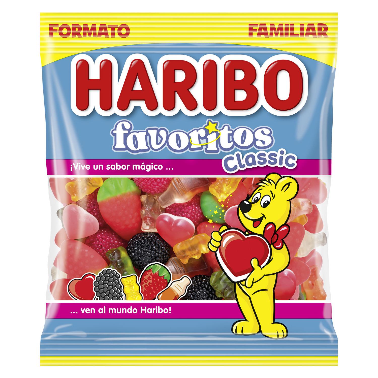 Caramelos de goma surtidos Favoritos Classic Haribo 200 g.
