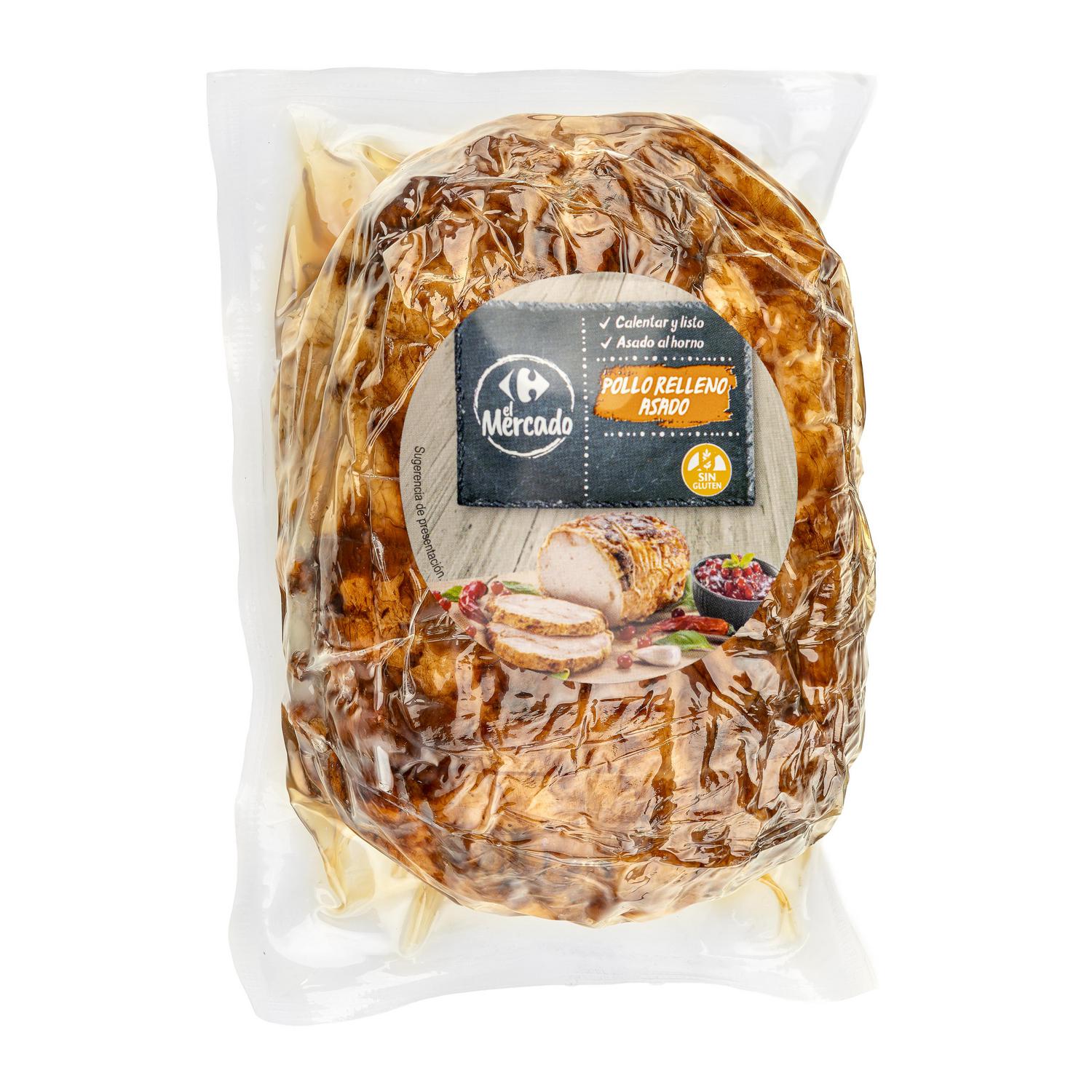 Pollo relleno asado El Mercado 800 g