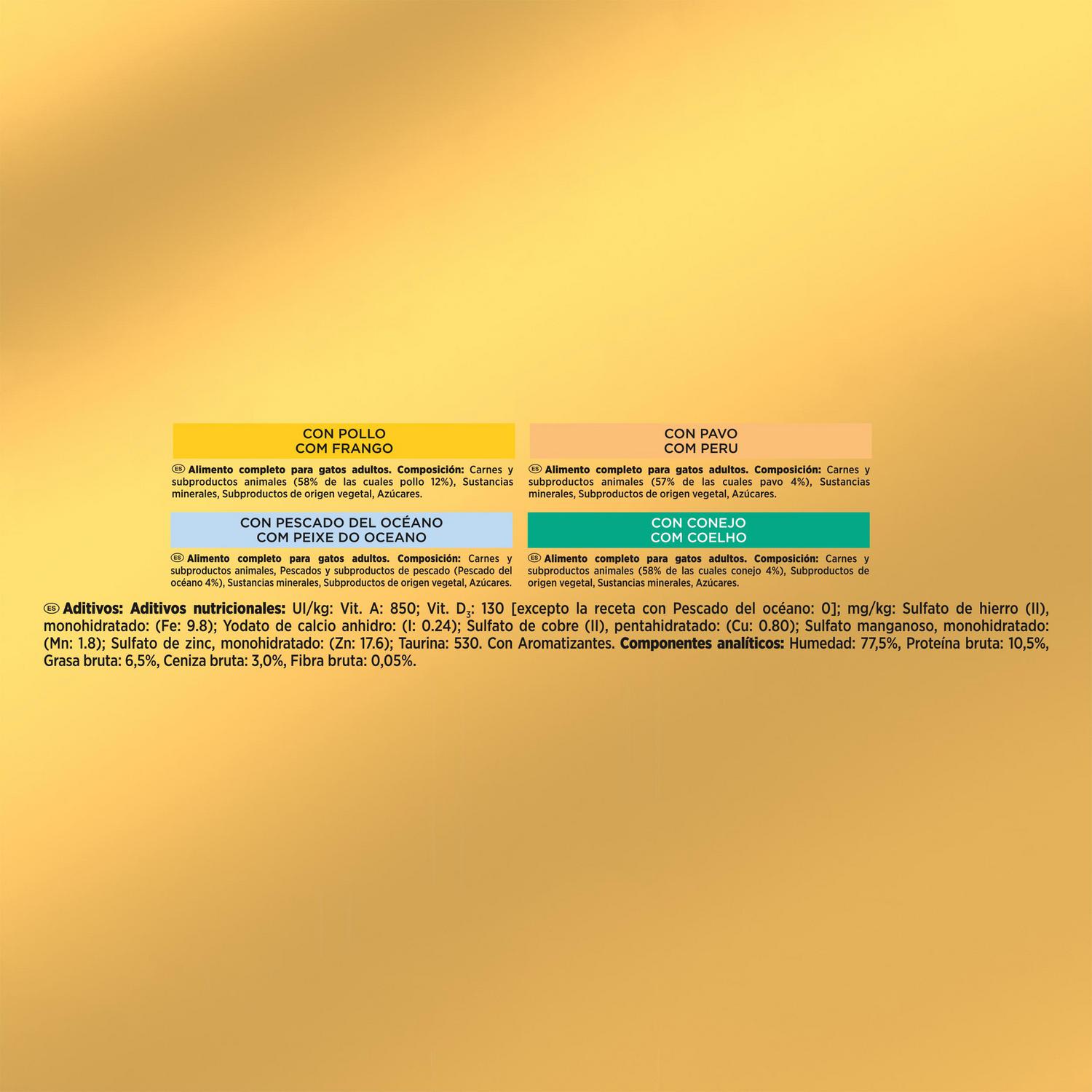 Comida húmeda para gato Purina Gourmet Gold Mousse 48x85 g.