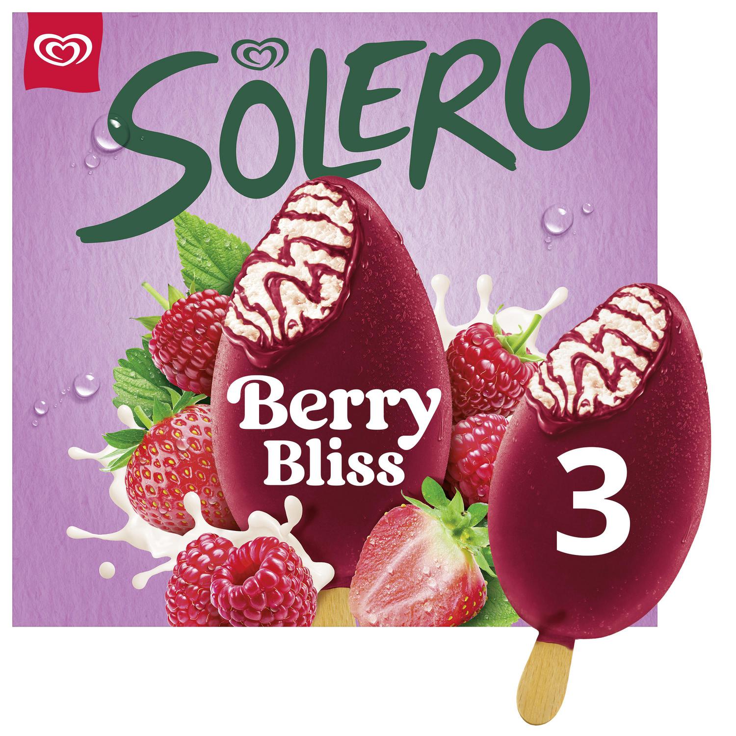 Helado bombón berry bliss Solero Frigo 3 ud.