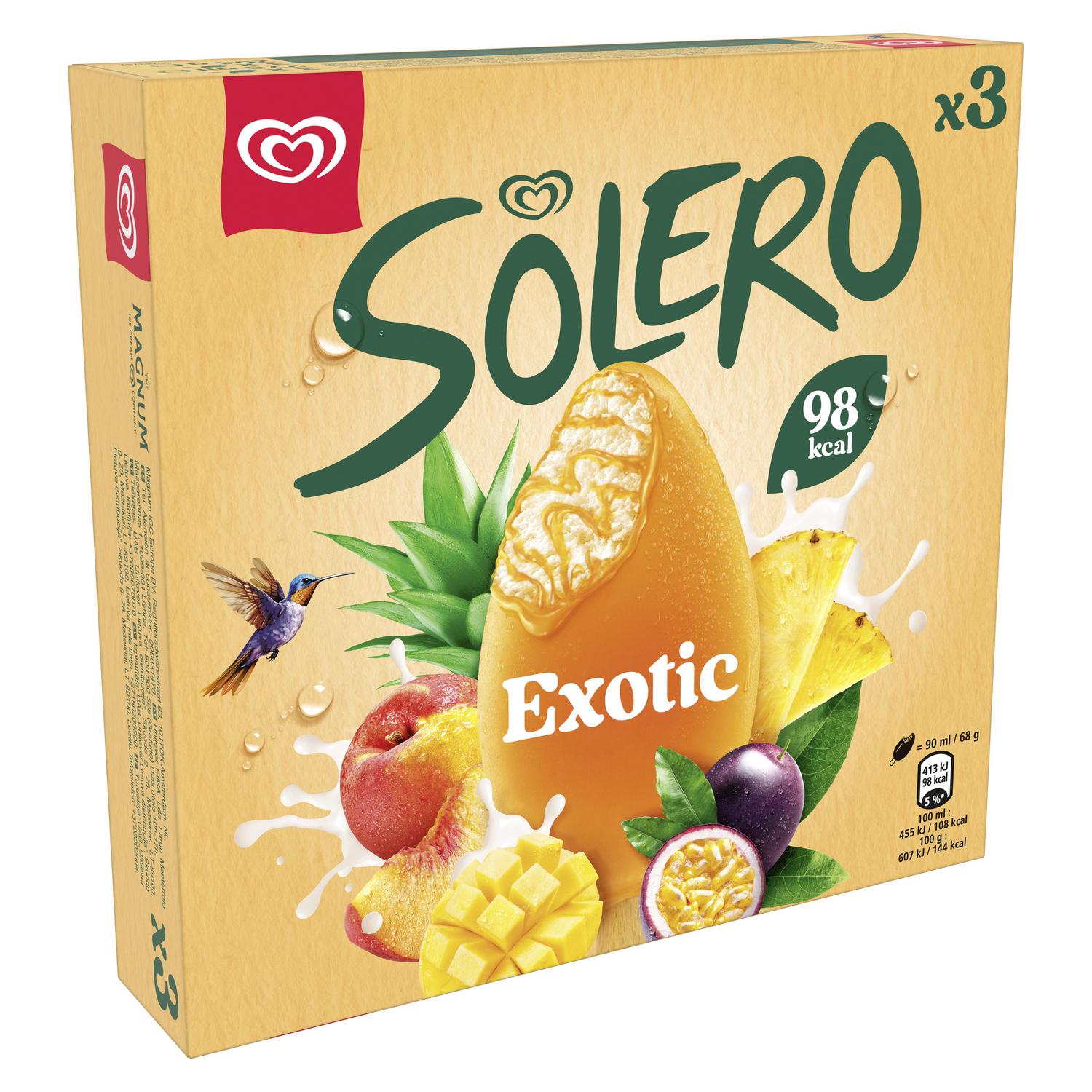 Helado Bombón Exotic Solero Frigo 3 ud.