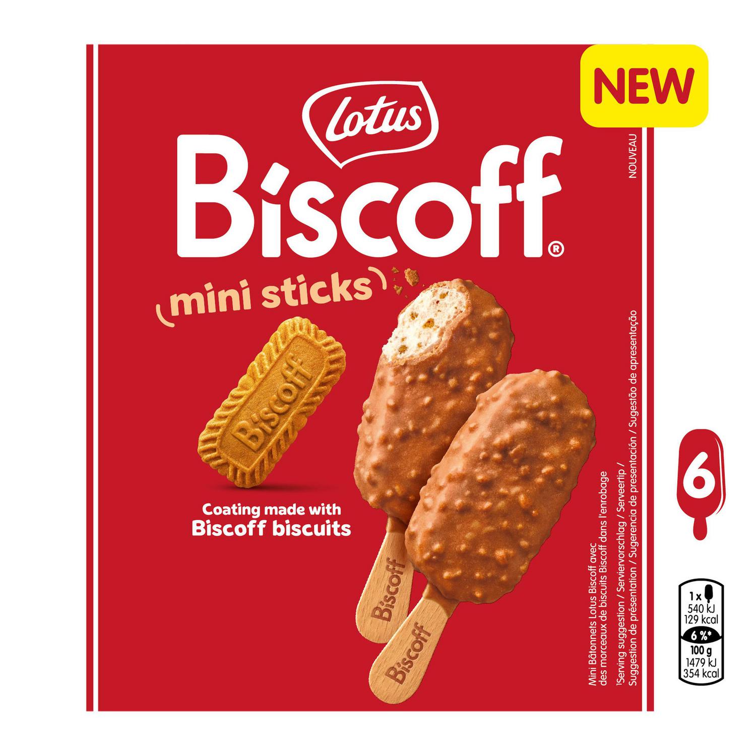 Helado bombón Biscoff Lotus 6 ud.