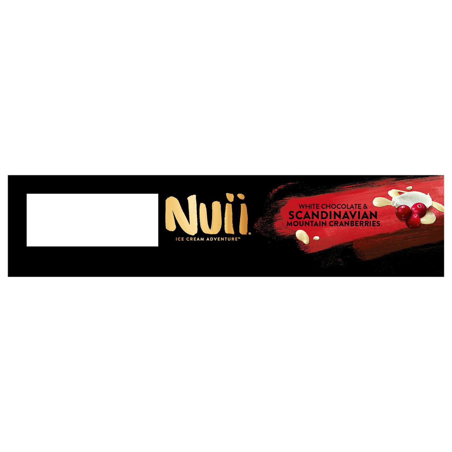 Helado bombón de chocolate blanco con arándanos Nuii sin gluten 3 ud.