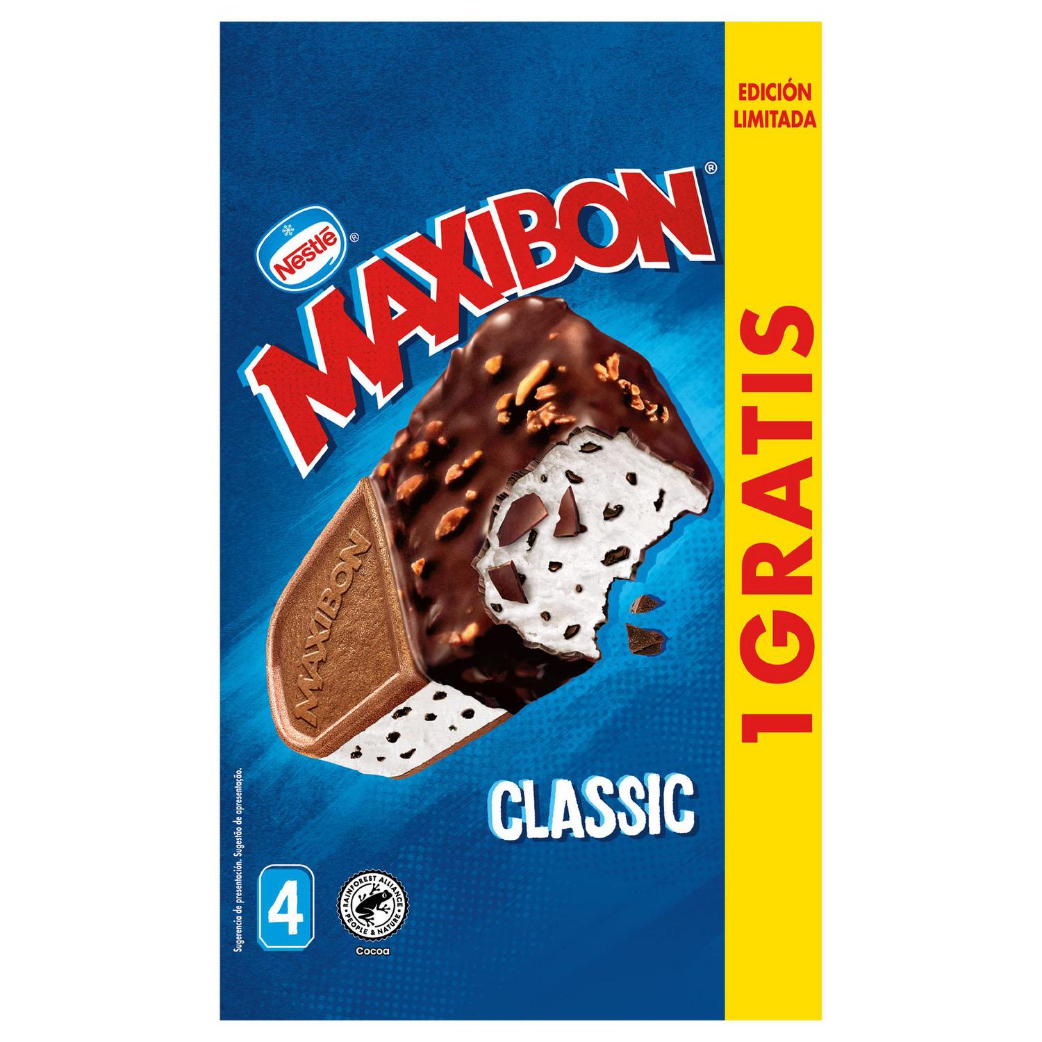 Helado sandwich de nata classic Maxibon 3 ud.