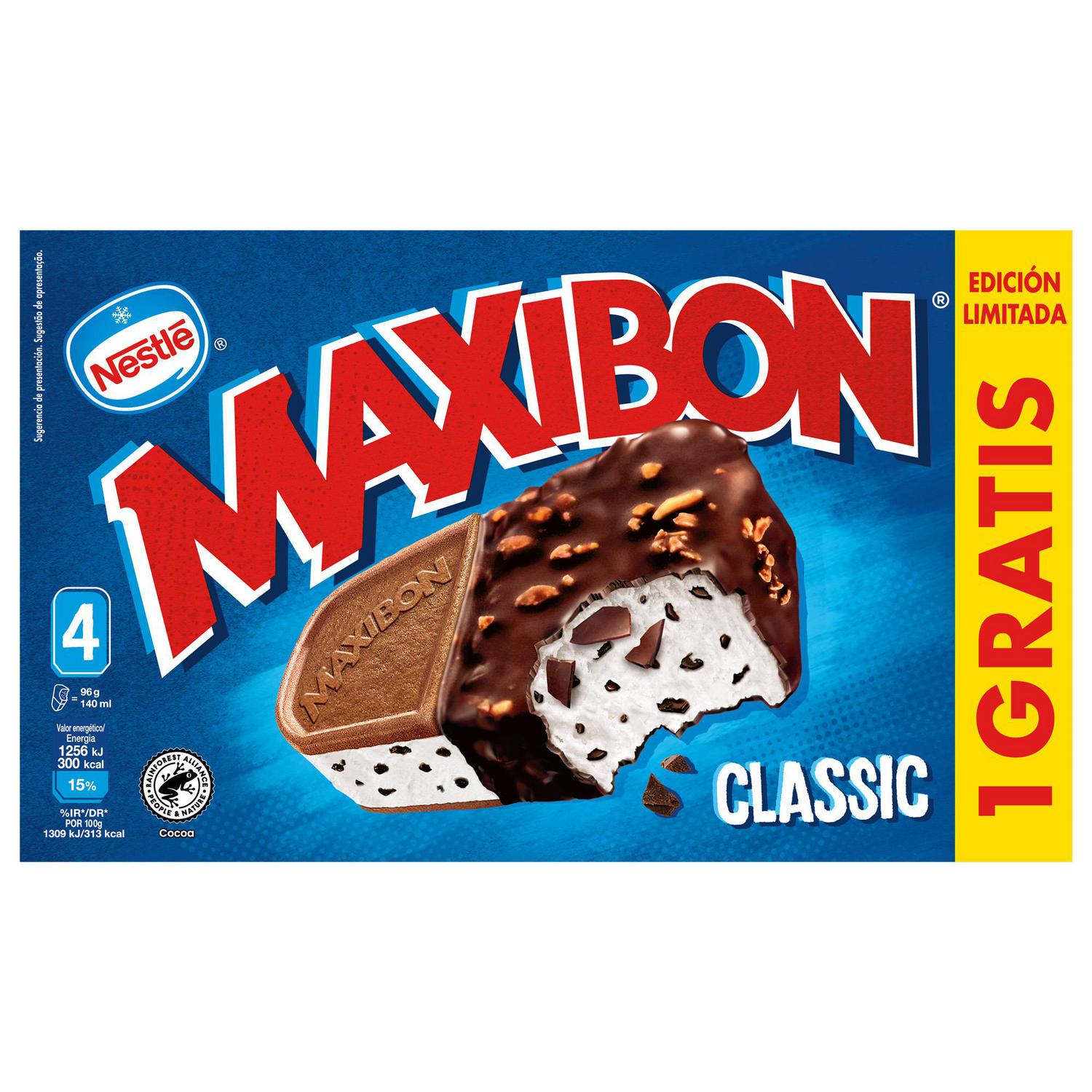 Helado sandwich de nata classic Maxibon 3 ud.