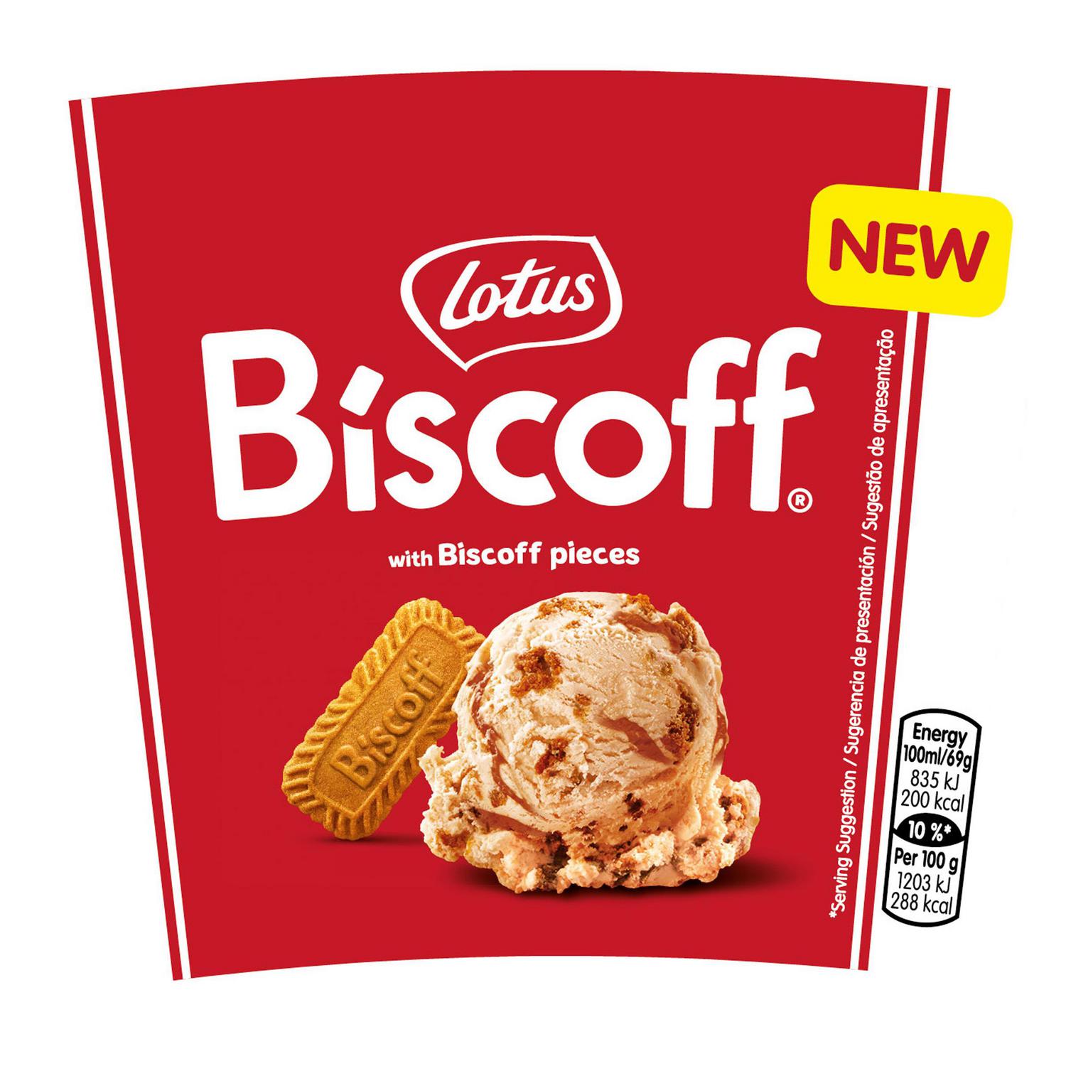 Helado Biscoff Lotus 295 g.
