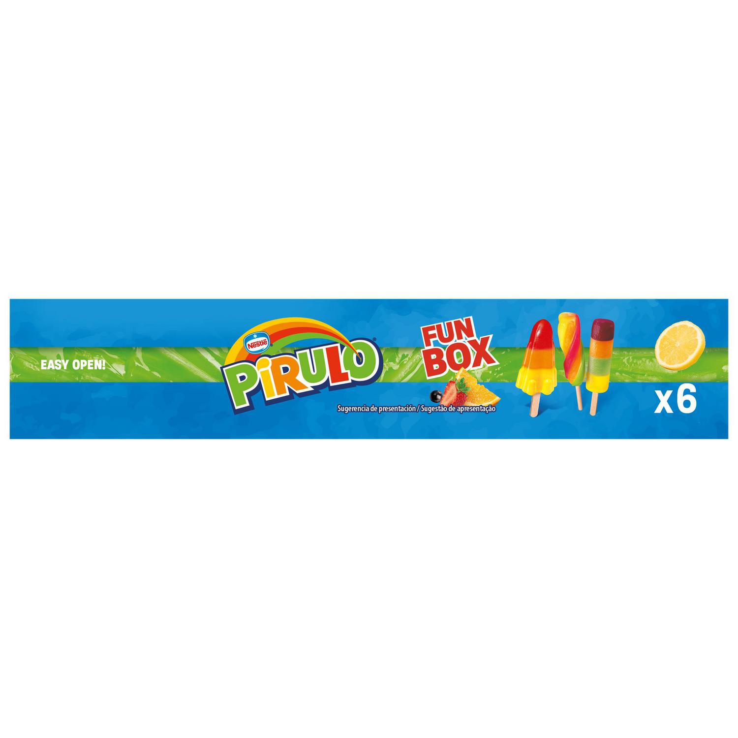 Helado fun box Pirulo 6 ud.