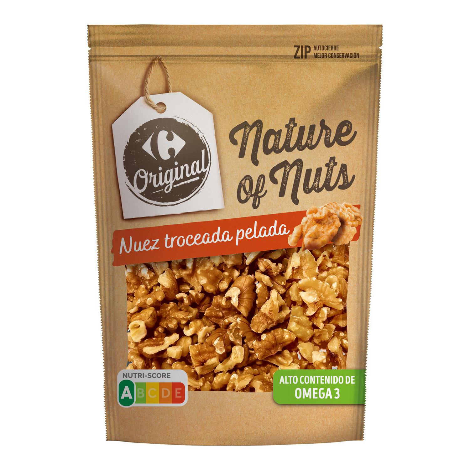 Nuez pelada troceada Original Carrefour doy pack 150 g.