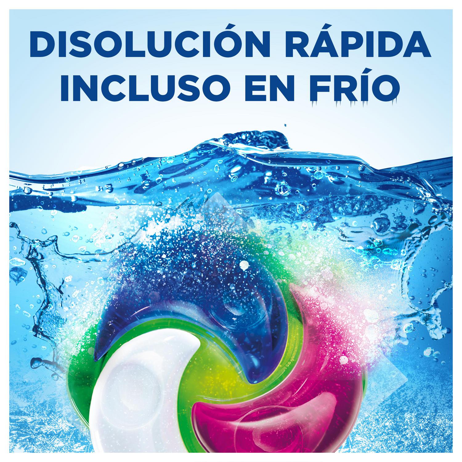 Detergente en cápsulas frescor silvestre Poderoso Ariel 29 lavados.